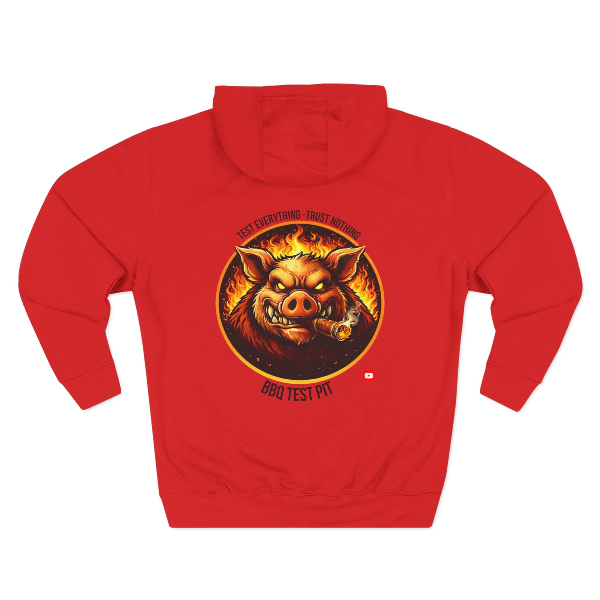 BBQ Test Pit Official Logo Hoodie — Premium Heavyweight Uniform | Batch 001
