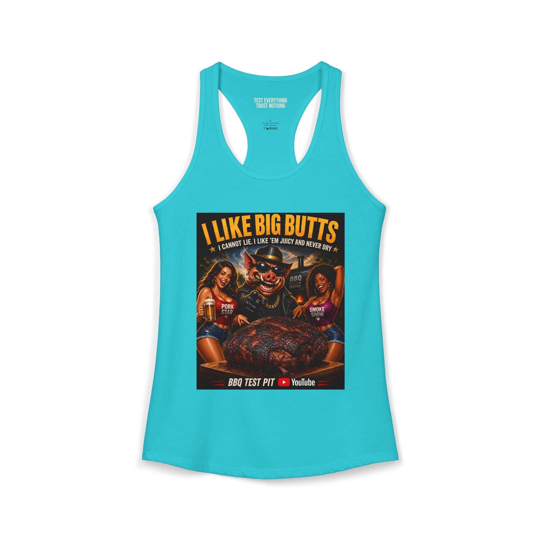 I Like Big BUTTS Women's Tank Top — Premium Racerback | BBQ Test Pit