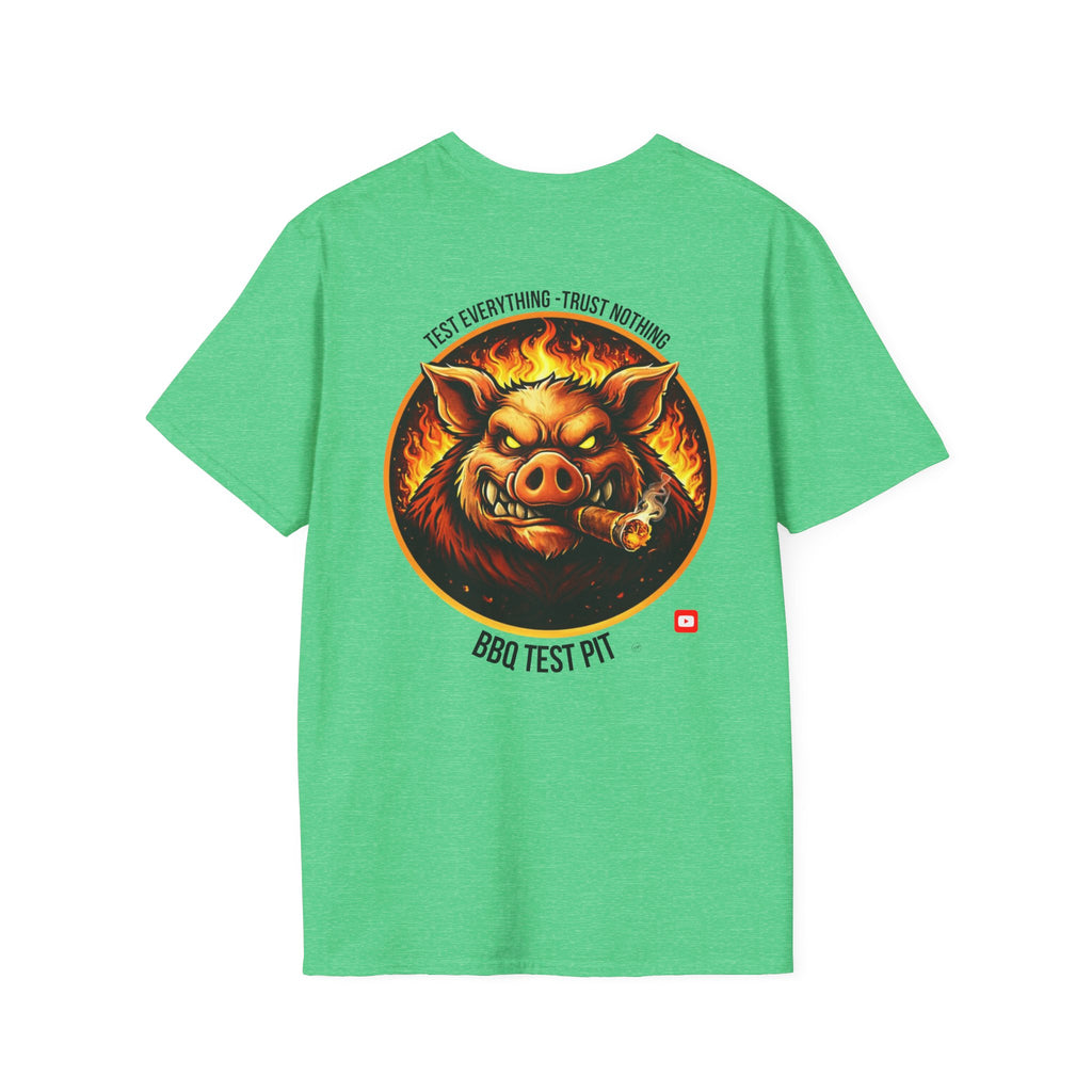 BBQ Test Pit Official Logo T-Shirt — Premium Softstyle Uniform | Batch 001