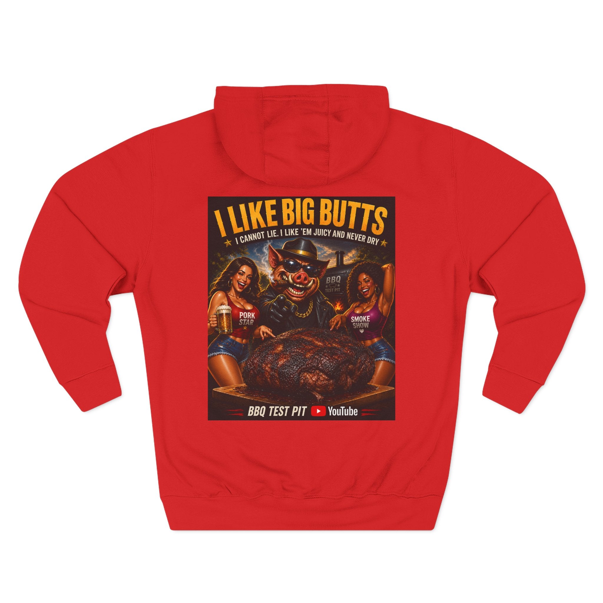 I Like Big Butts BBQ Hoodie — Premium Heavyweight Fleece | BBQ Test Pit