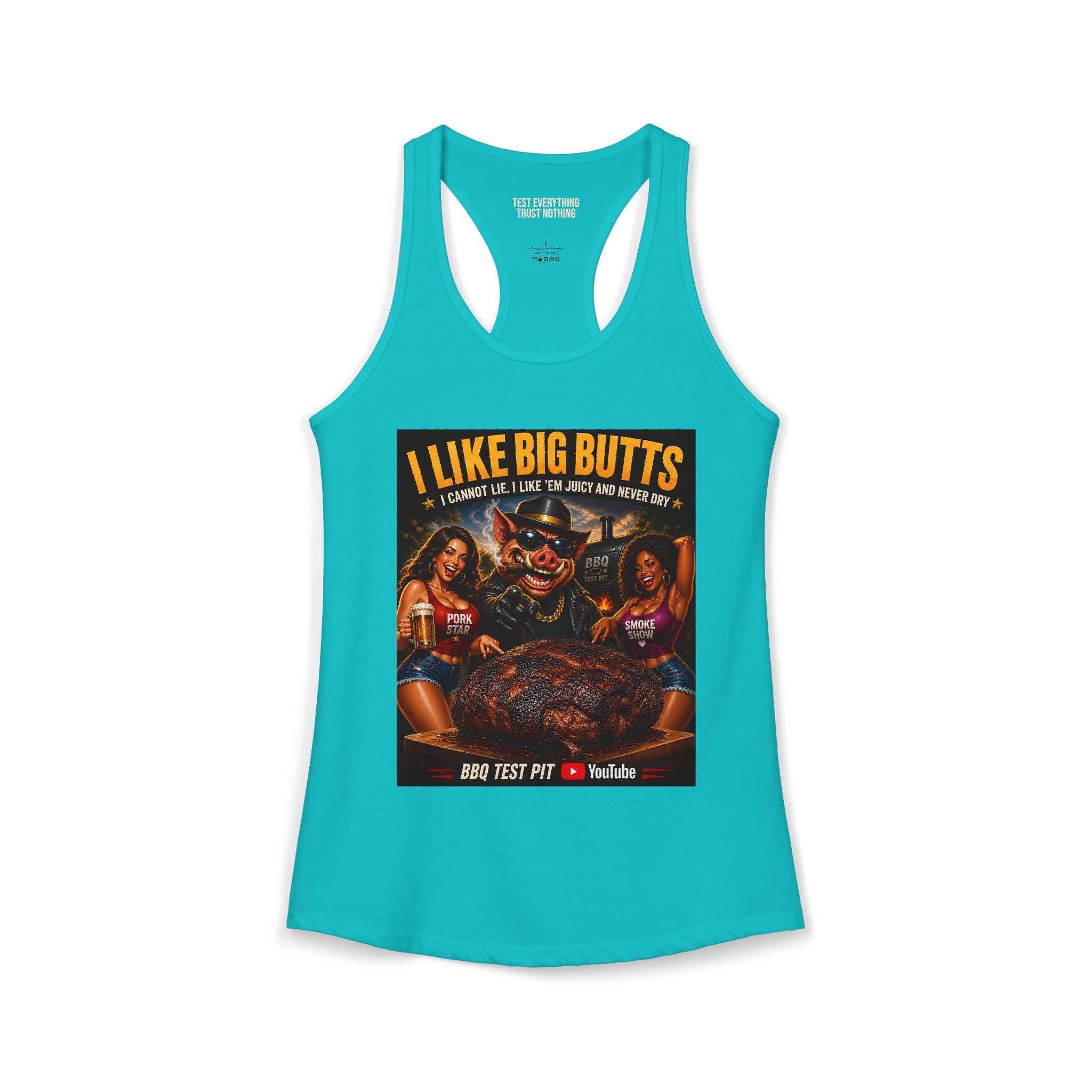 I Like Big BUTTS Women's Tank Top — Premium Racerback | BBQ Test Pit