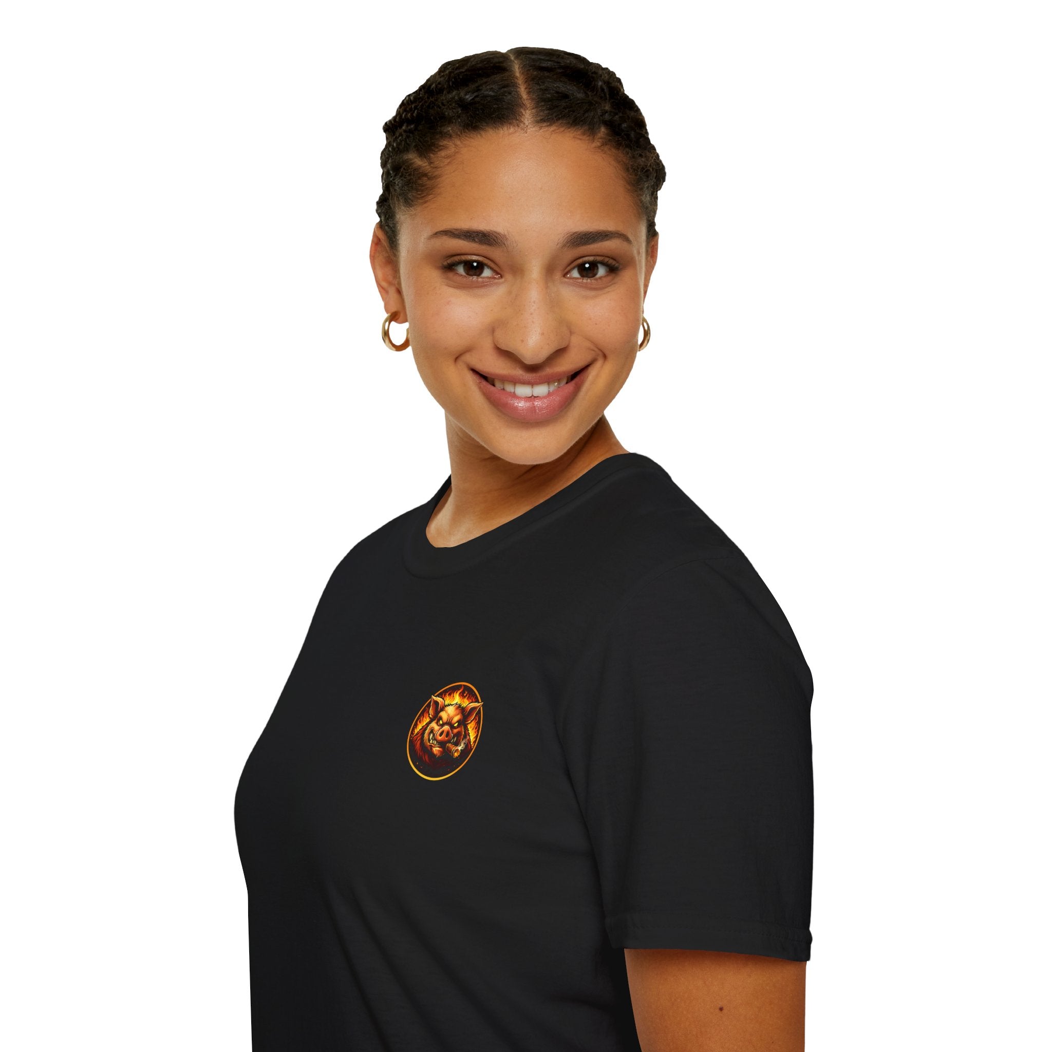 BBQ Test Pit Official Logo T-Shirt — Premium Softstyle Uniform | Batch 001