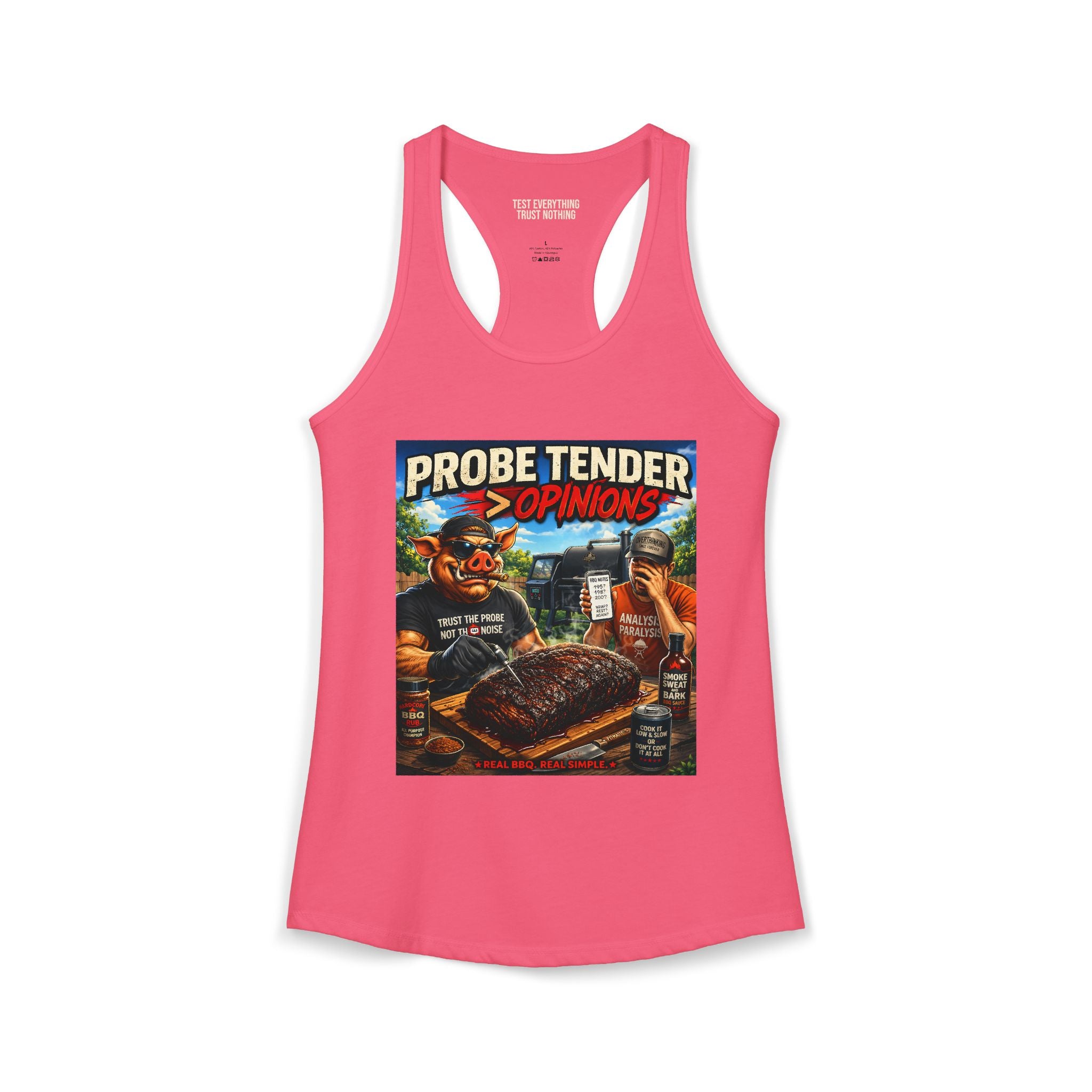 Probe Tender > Opinions Women's Tank Top — Premium Racerback | BBQ Test Pit
