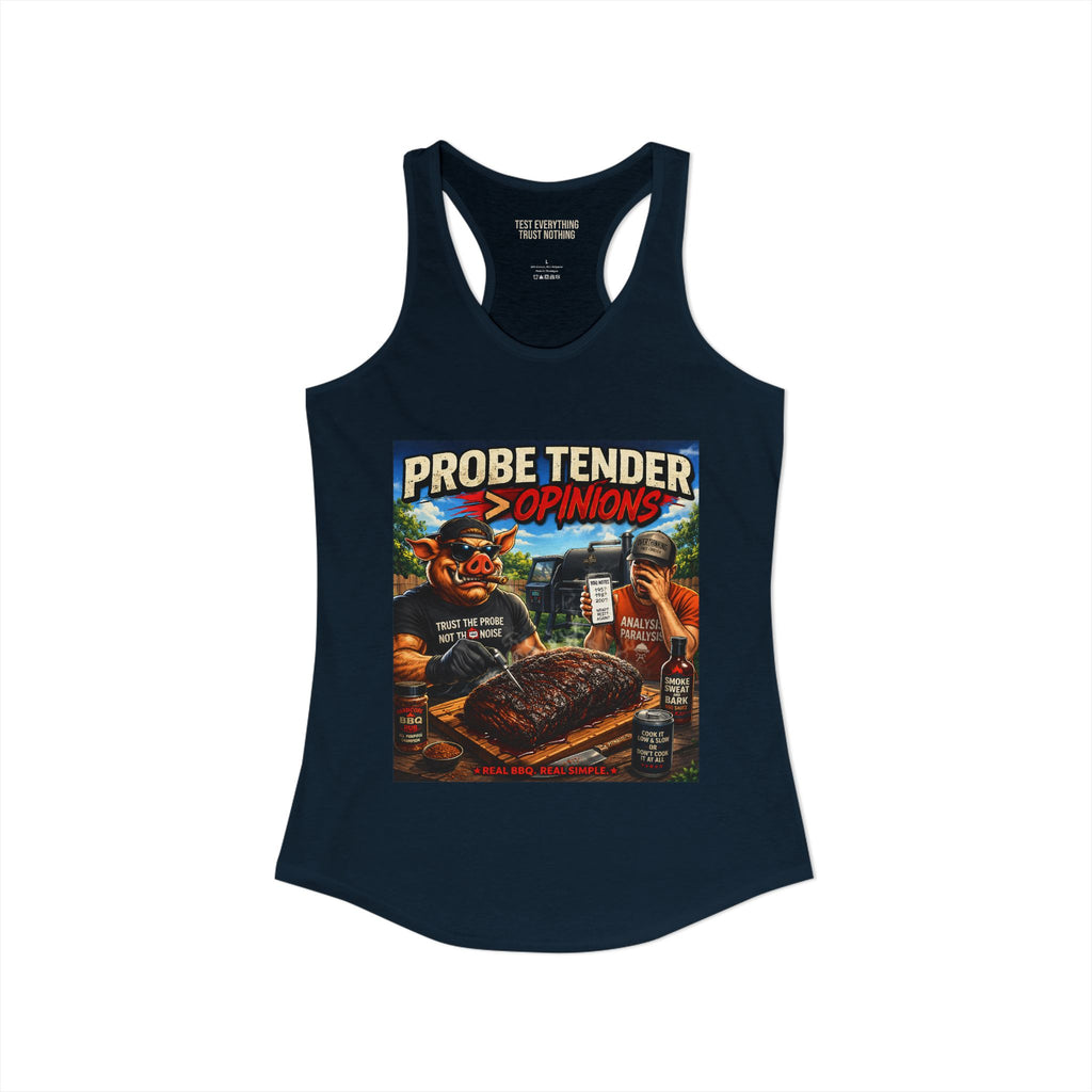 Probe Tender > Opinions Women's Tank Top — Premium Racerback | BBQ Test Pit