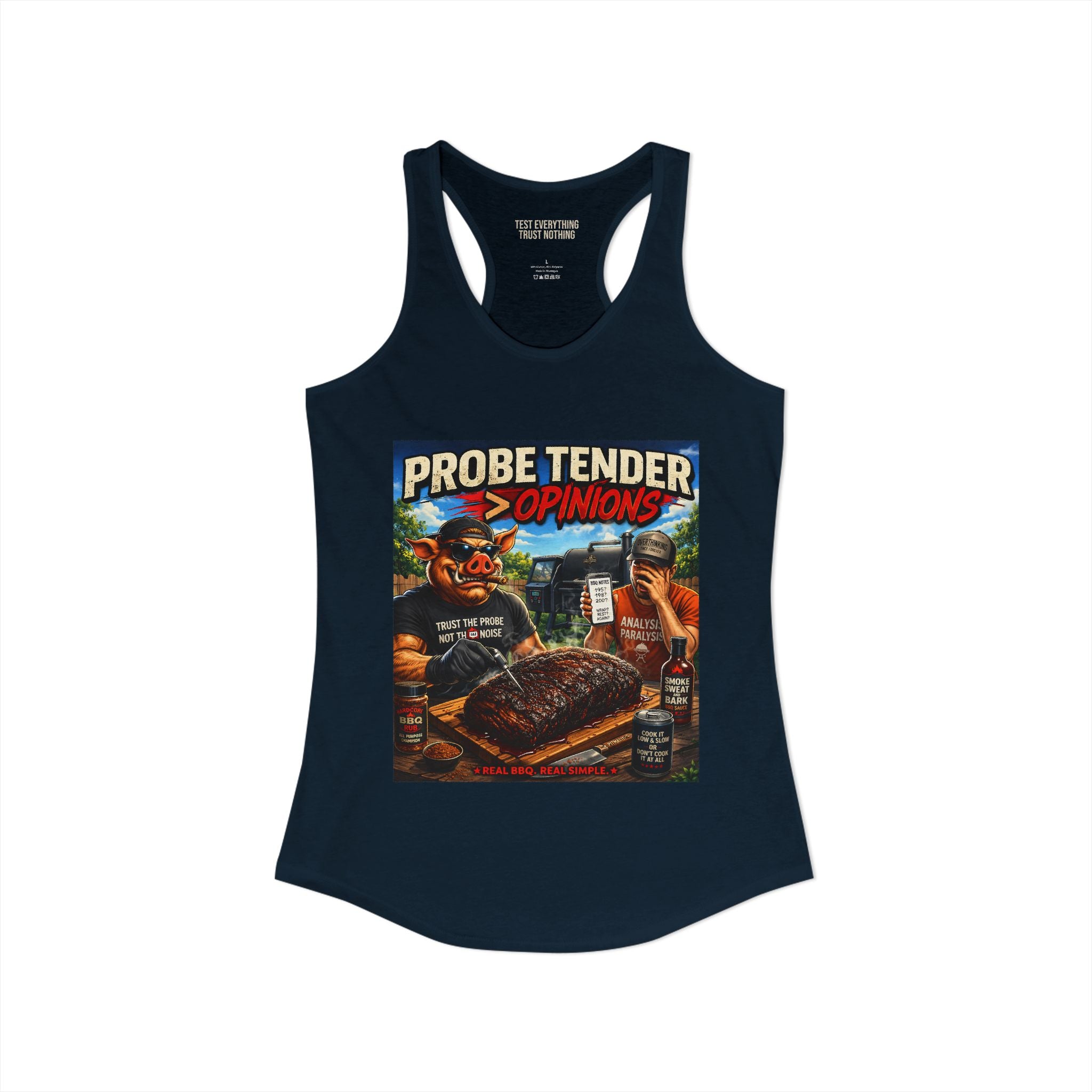 Probe Tender > Opinions Women's Tank Top — Premium Racerback | BBQ Test Pit