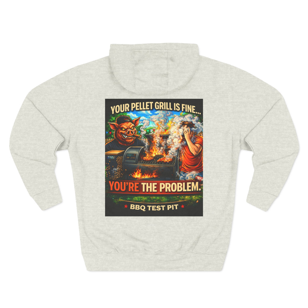 Your Pellet Grill Is Fine Hoodie — Premium Heavyweight Sarcasm | BBQ Test Pit