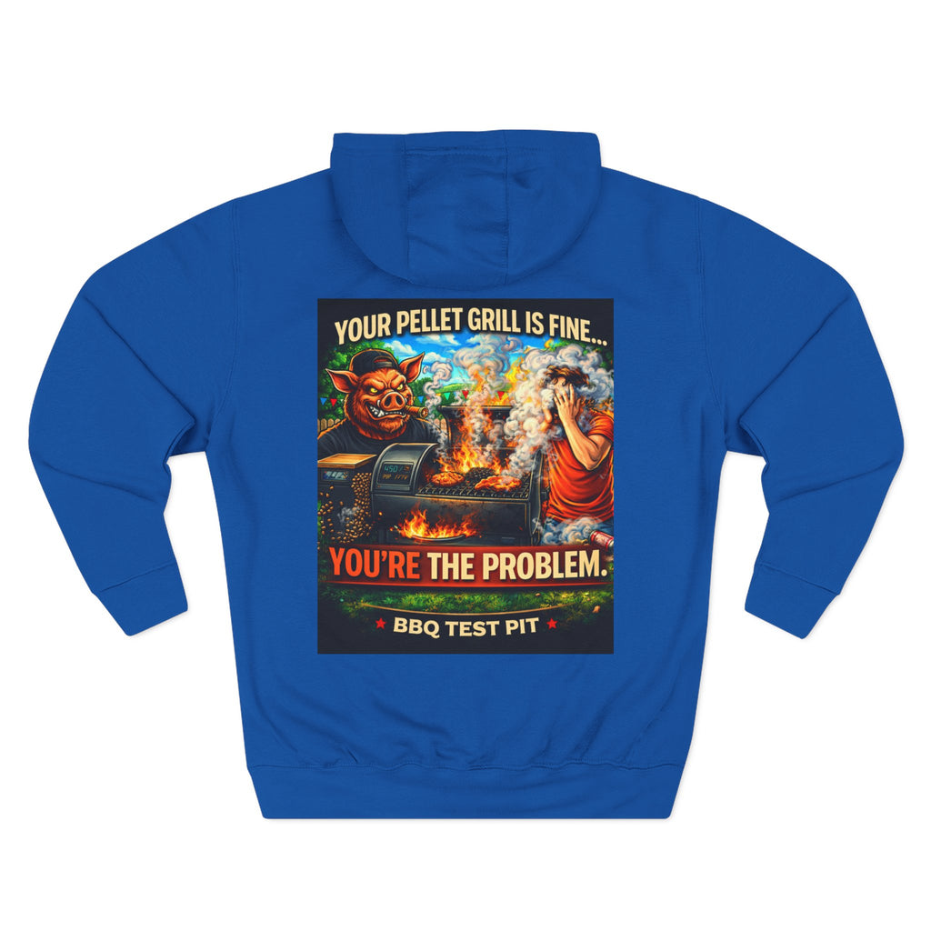 Your Pellet Grill Is Fine Hoodie — Premium Heavyweight Sarcasm | BBQ Test Pit