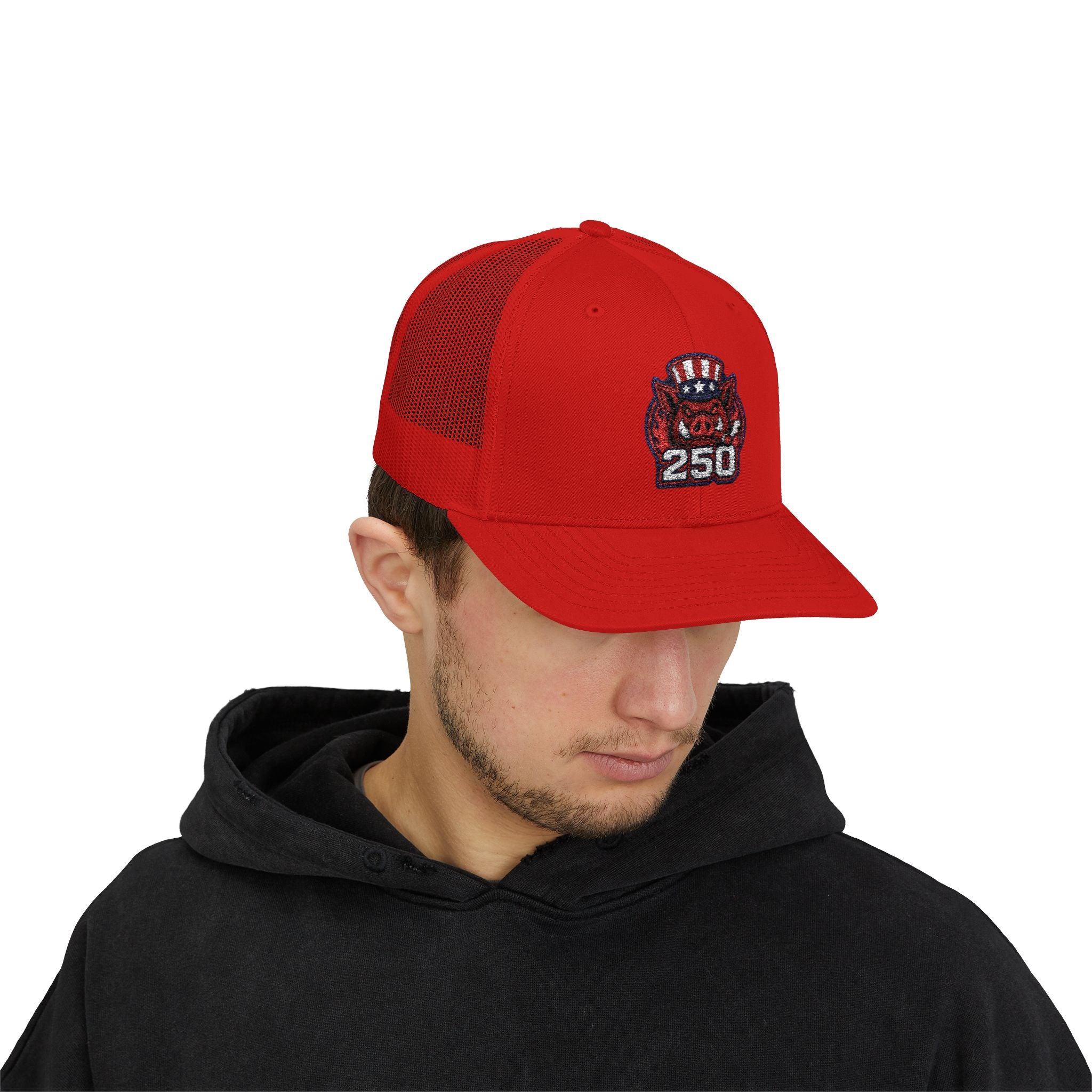 BBQ Test Pit America's 250th Birthday Trucker Hat | Limited Edition Snapback Cap
