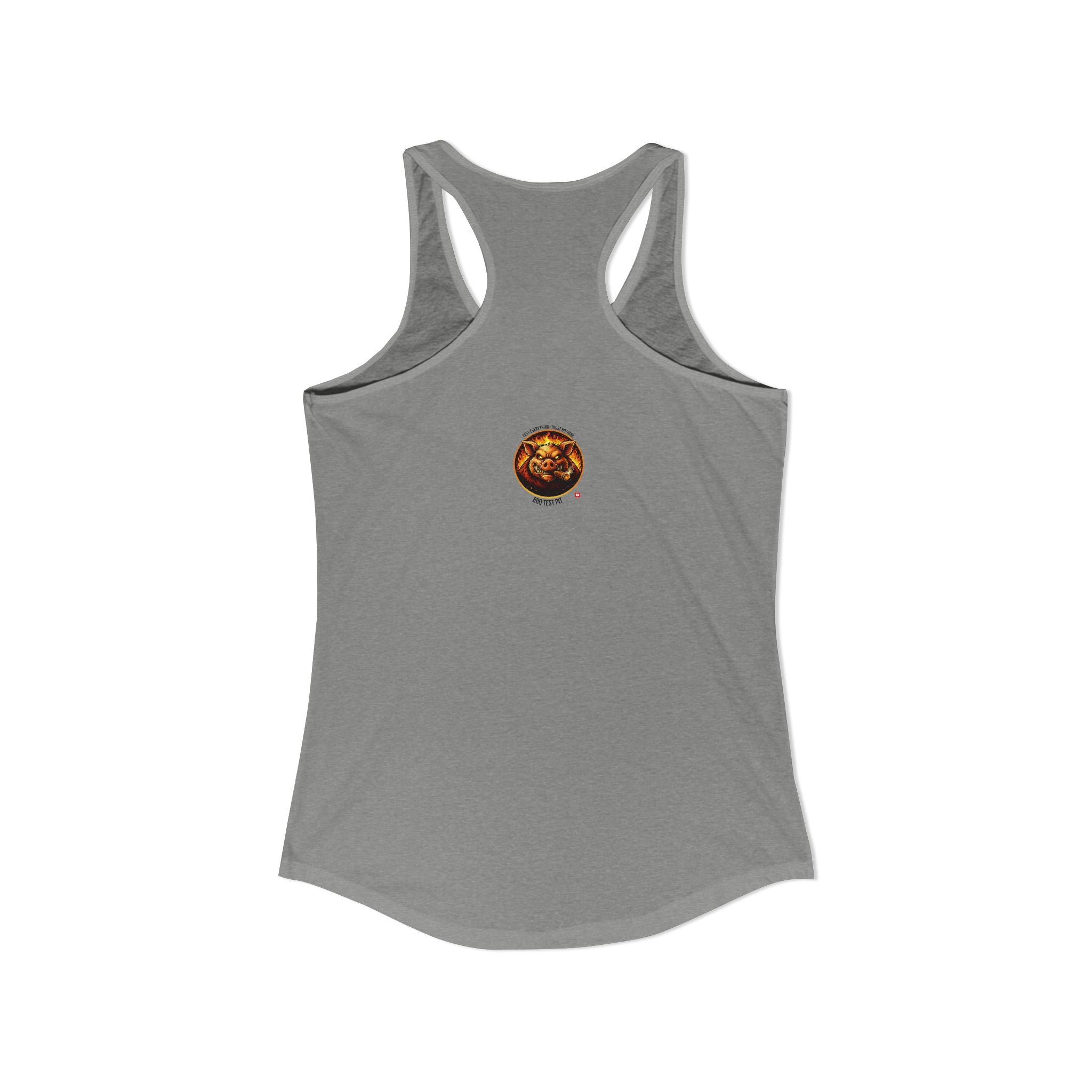 BBQ Test Pit Official Logo Women's Tank Top — Premium Racerback | Batch 001