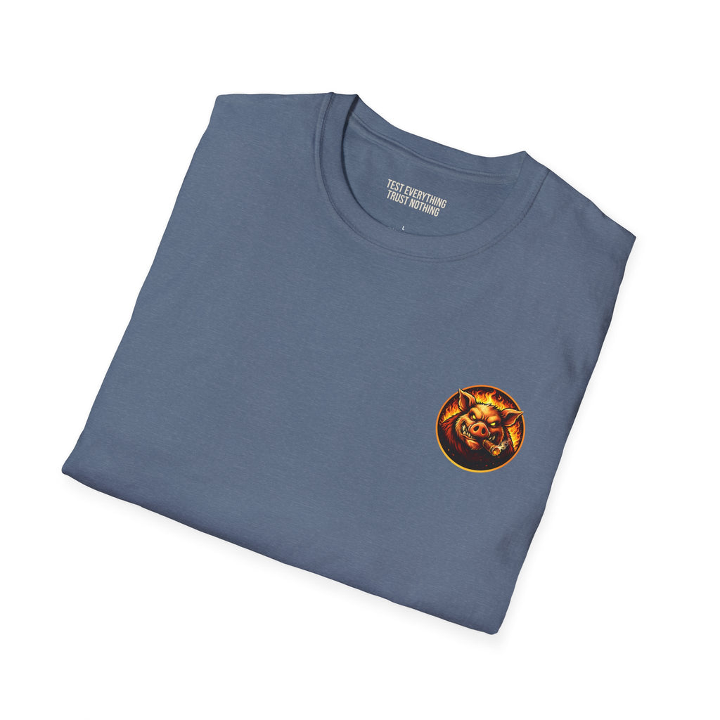 BBQ Test Pit Official Logo T-Shirt — Premium Softstyle Uniform | Batch 001