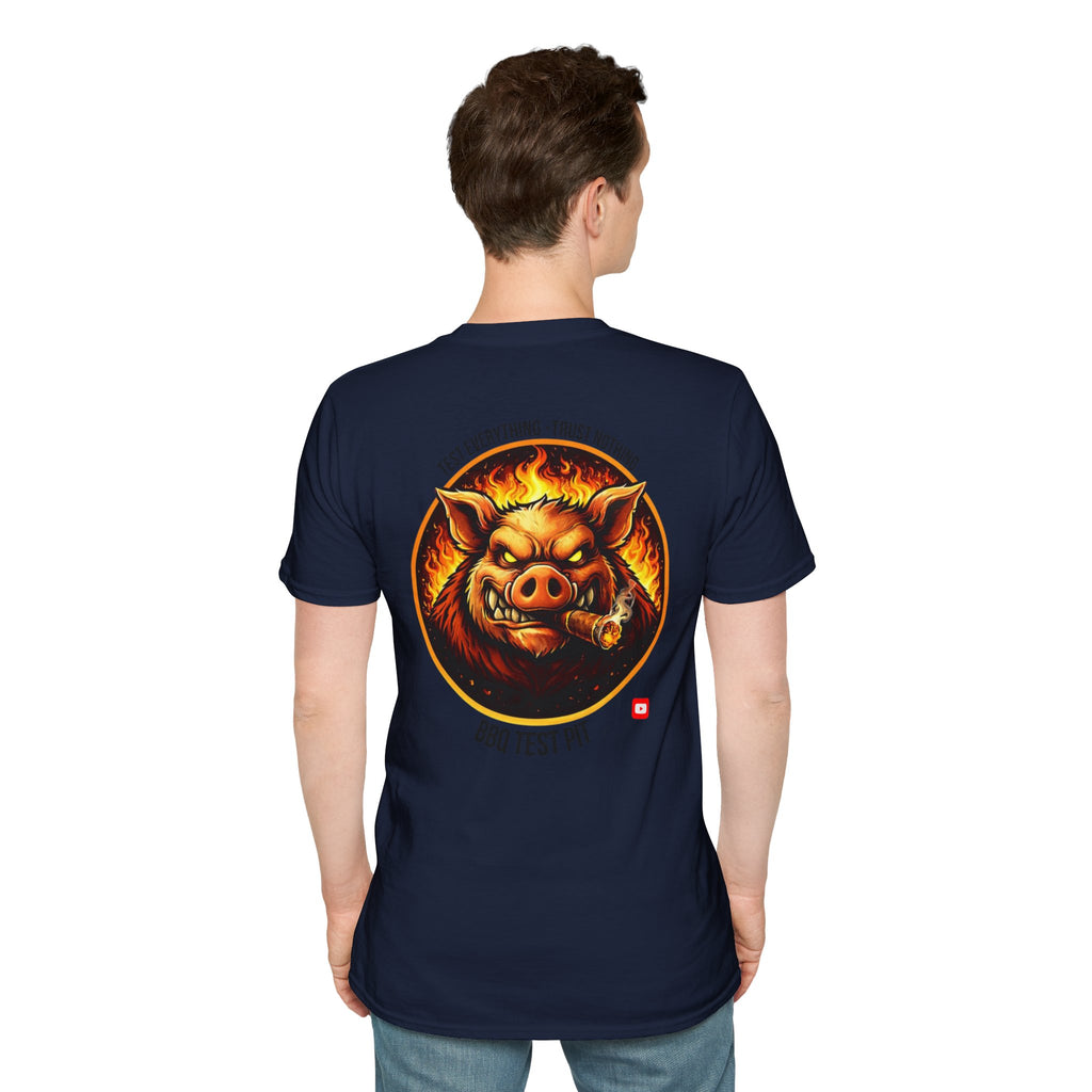 BBQ Test Pit Official Logo T-Shirt — Premium Softstyle Uniform | Batch 001