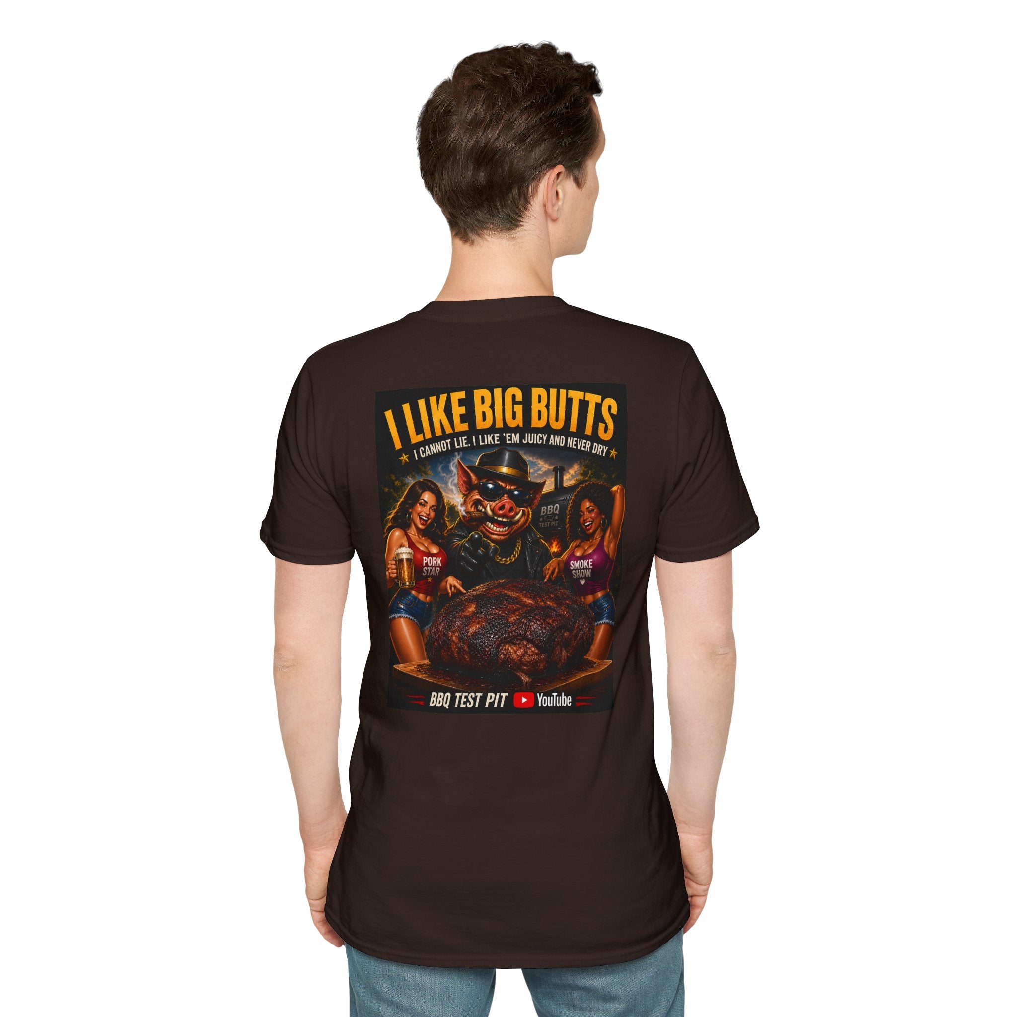 I Like Big Butts T-Shirt — Premium Softstyle BBQ Tee | BBQ Test Pit