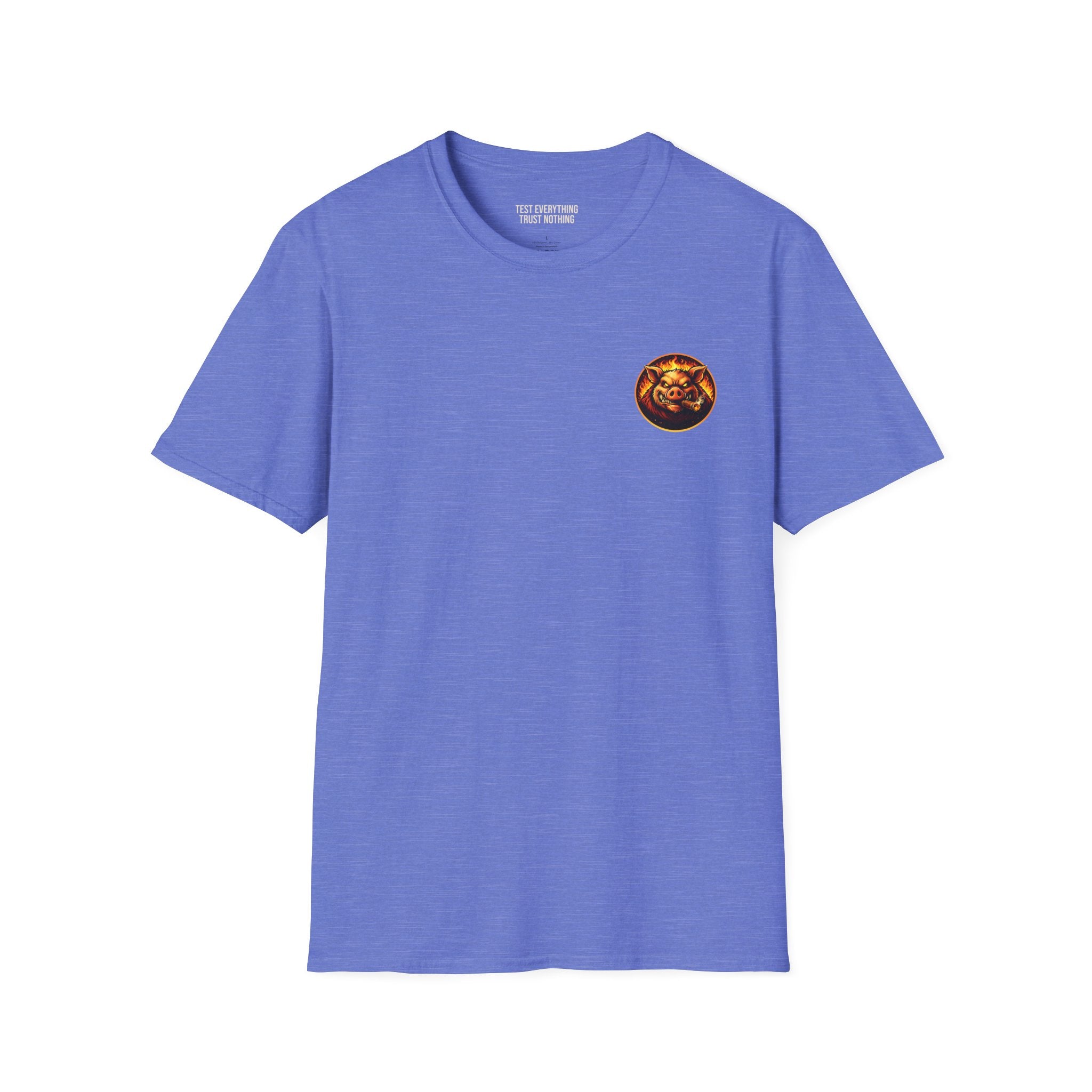 Stop Staring At My Rack T-Shirt — Premium Softstyle Rib Tee | BBQ Test Pit