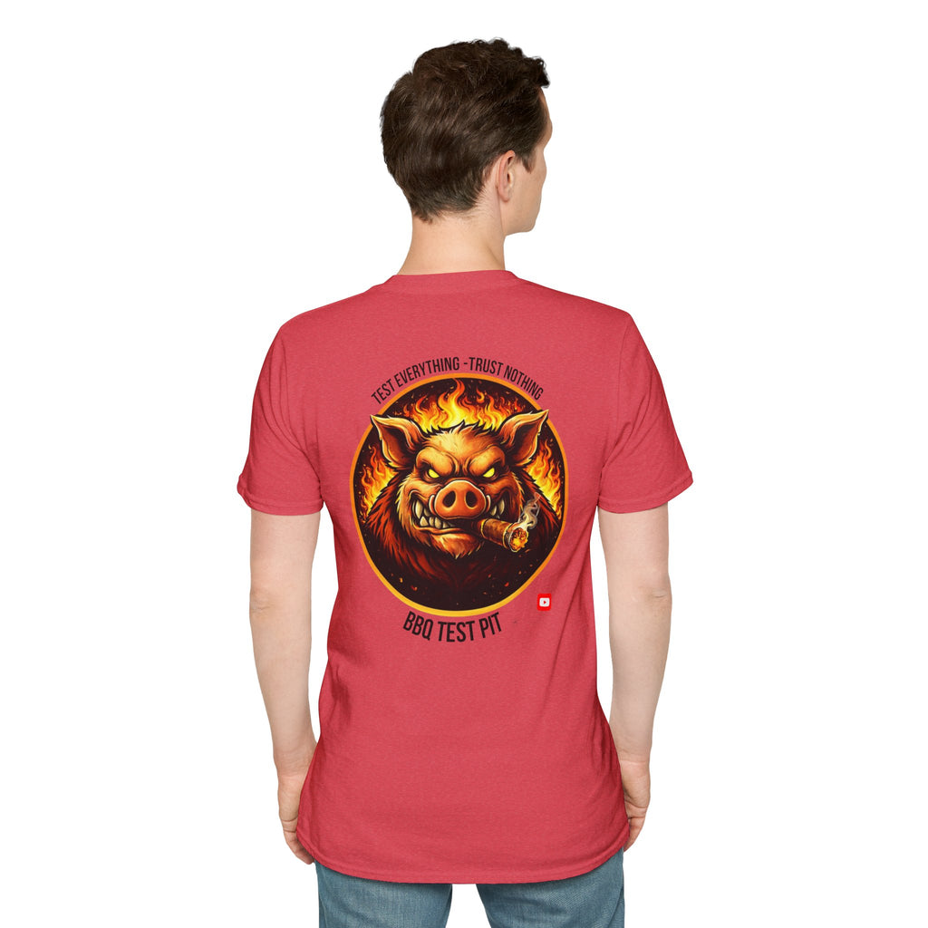 BBQ Test Pit Official Logo T-Shirt — Premium Softstyle Uniform | Batch 001
