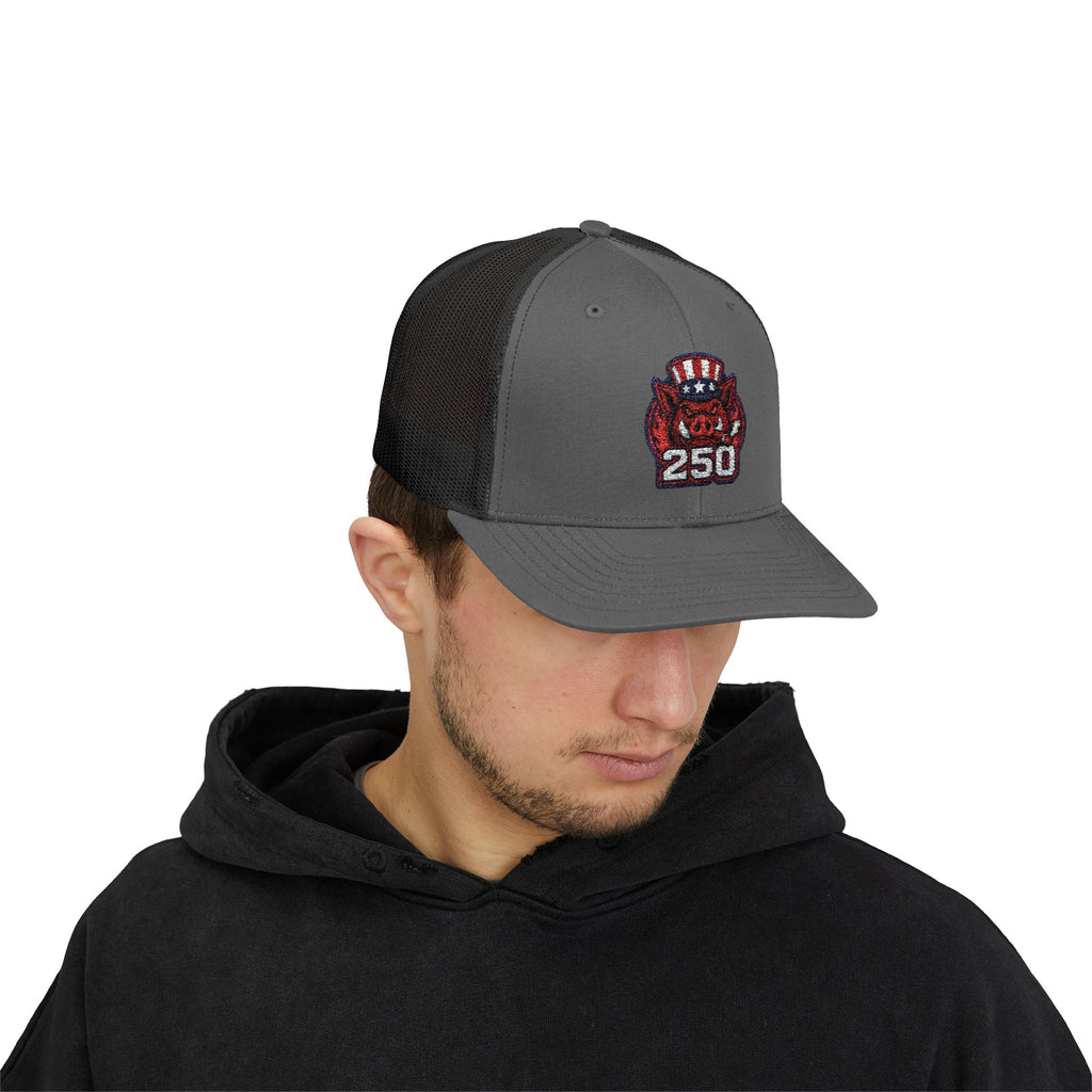 BBQ Test Pit America's 250th Birthday Trucker Hat | Limited Edition Snapback Cap