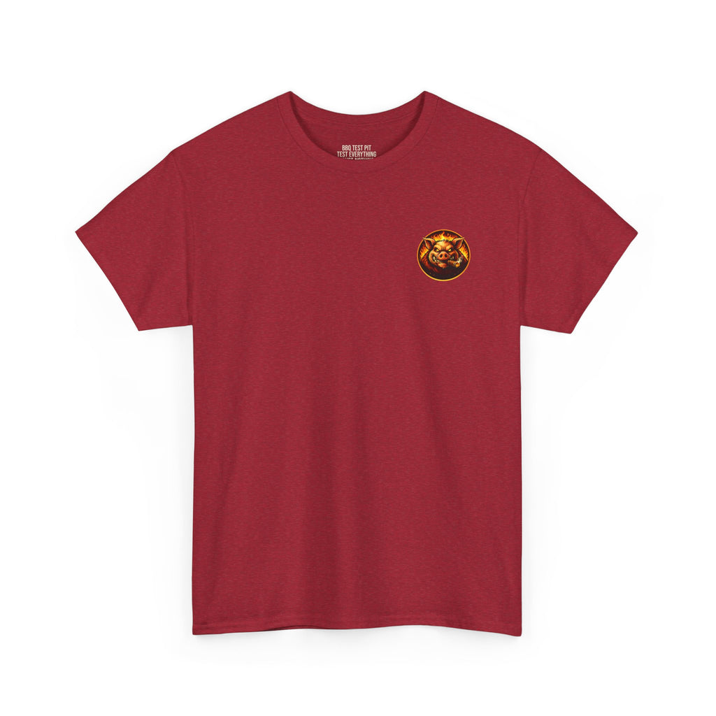 Whatever You Made… Stop Calling It BBQ. – BBQ Test Pit Funny BBQ Heavy Duty T-Shirt