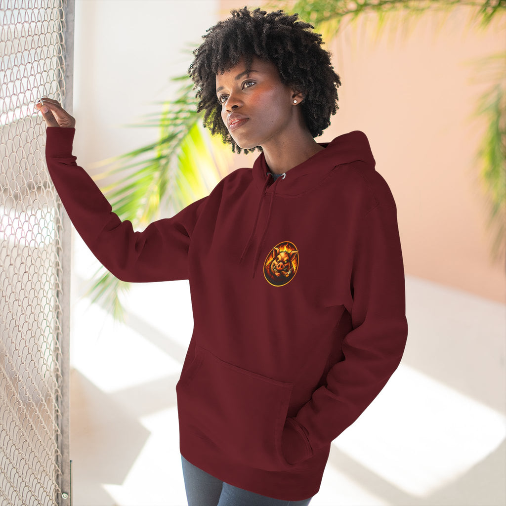 "Wrap When It's Ready" BBQ Hoodie — BBQ Test Pit Pitmaster Fleece Pullover