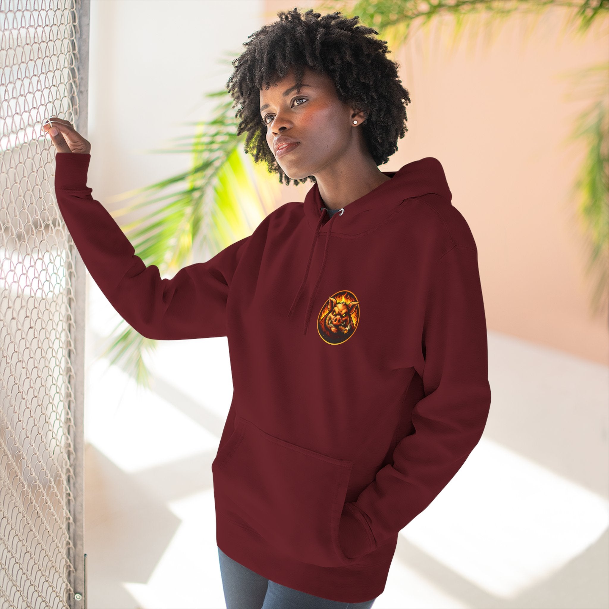 "Wrap When It's Ready" BBQ Hoodie — BBQ Test Pit Pitmaster Fleece Pullover