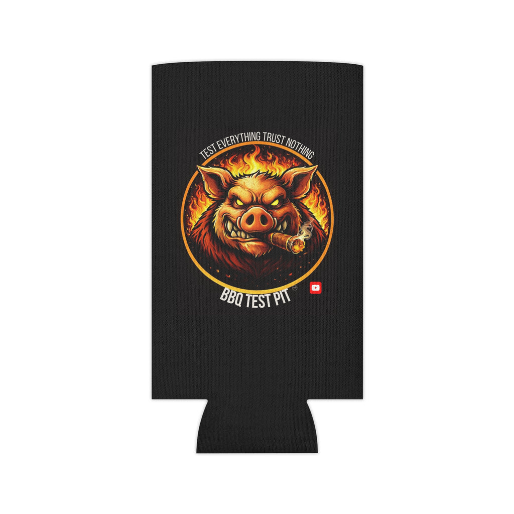 BBQ Test Pit Can Cooler — Insulated Beer Sleeves | Regular & Slim Can Options