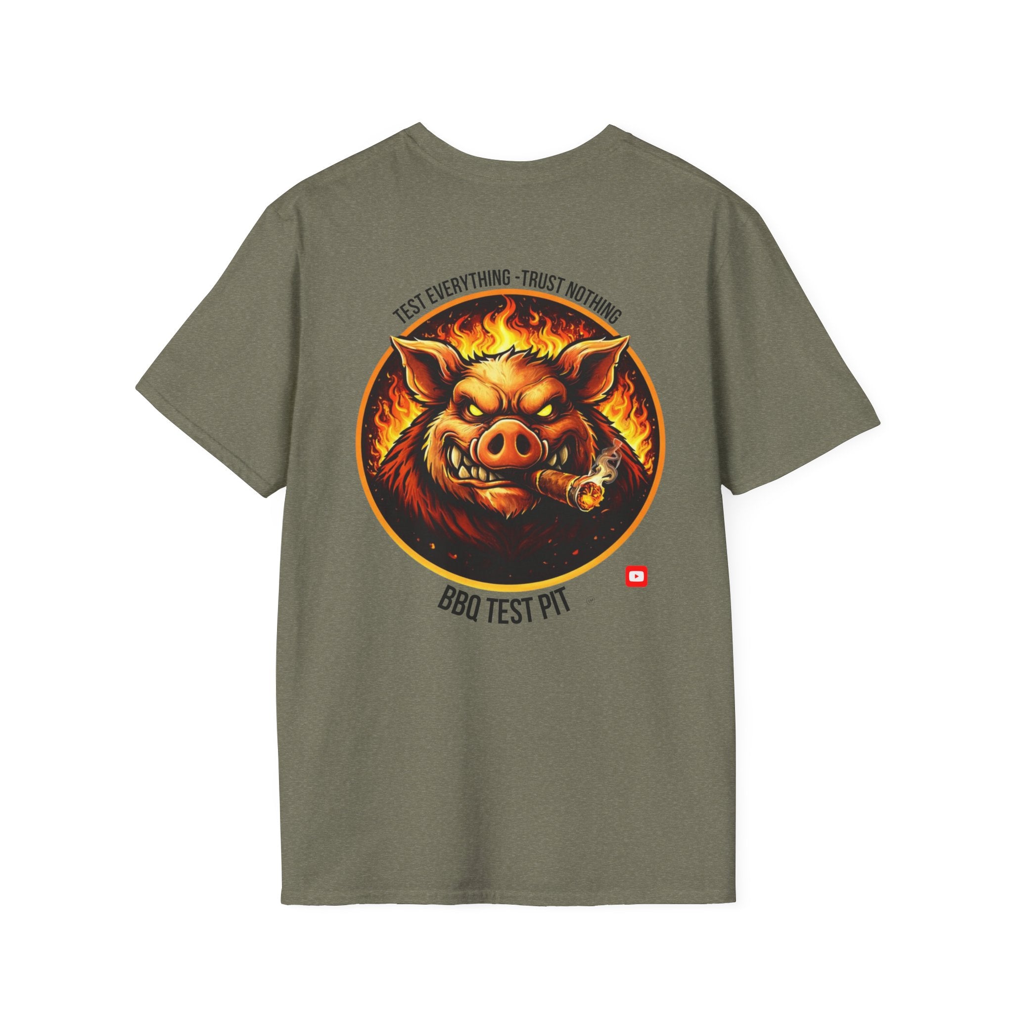 BBQ Test Pit Official Logo T-Shirt — Premium Softstyle Uniform | Batch 001
