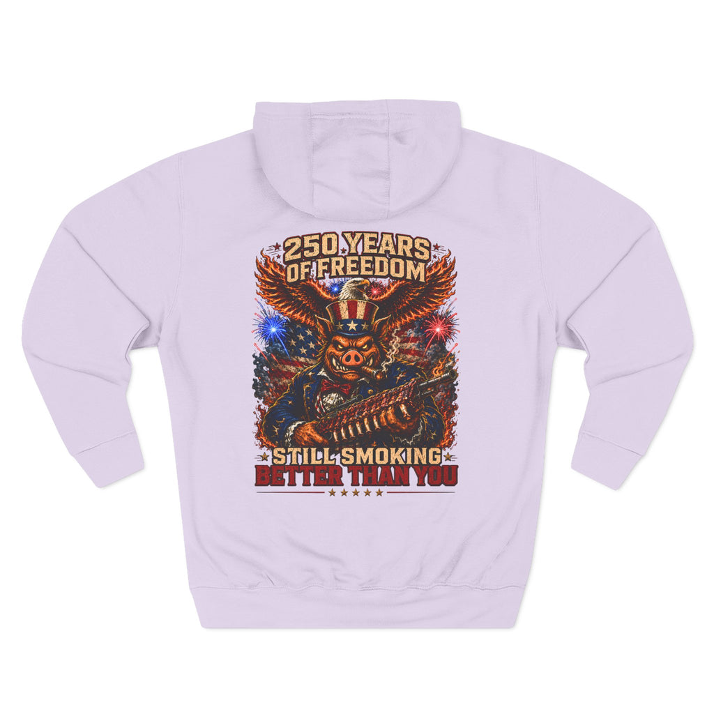 BBQ Test Pit America's 250th Birthday Hoodie | Limited Edition Patriotic Fleece