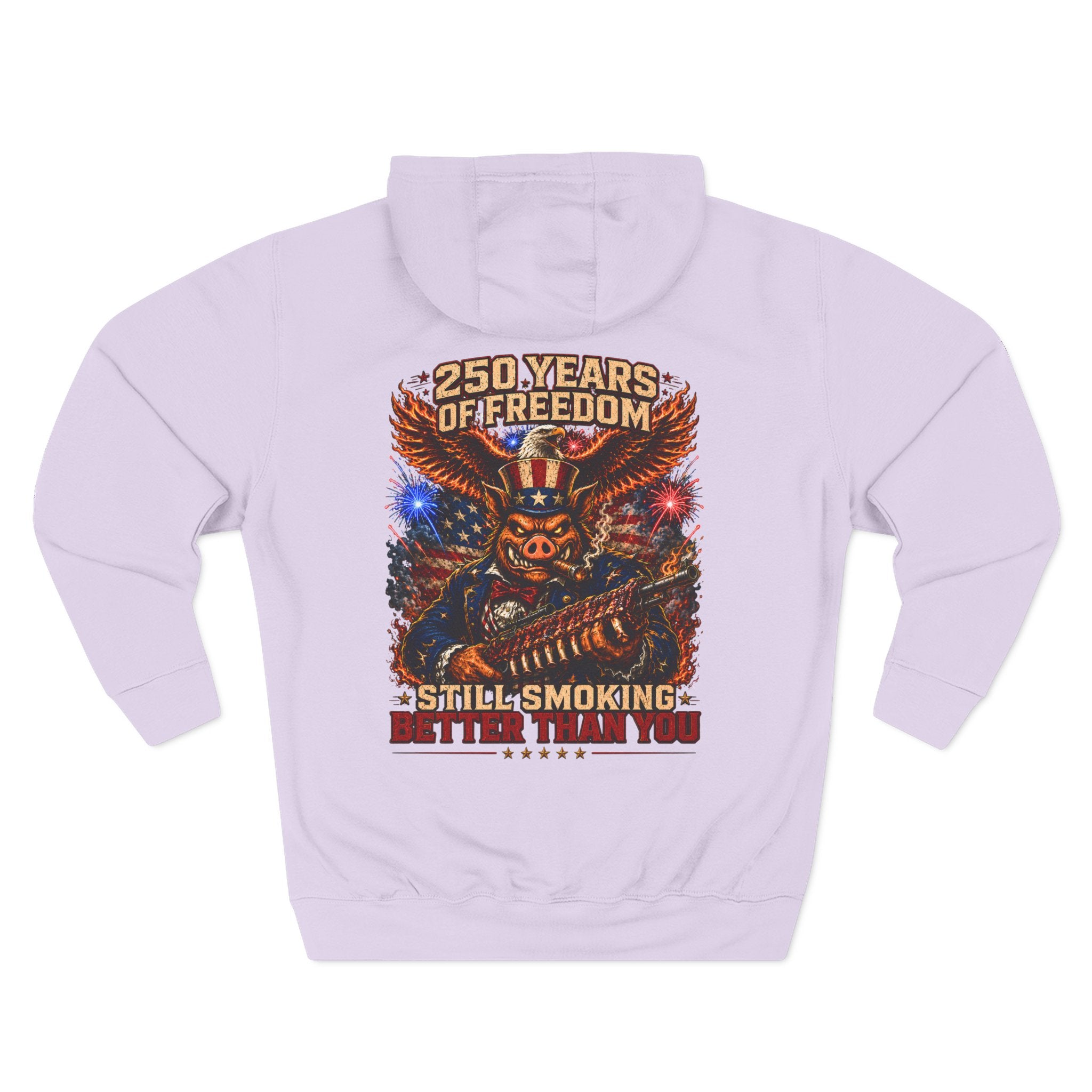 BBQ Test Pit America's 250th Birthday Hoodie | Limited Edition Patriotic Fleece
