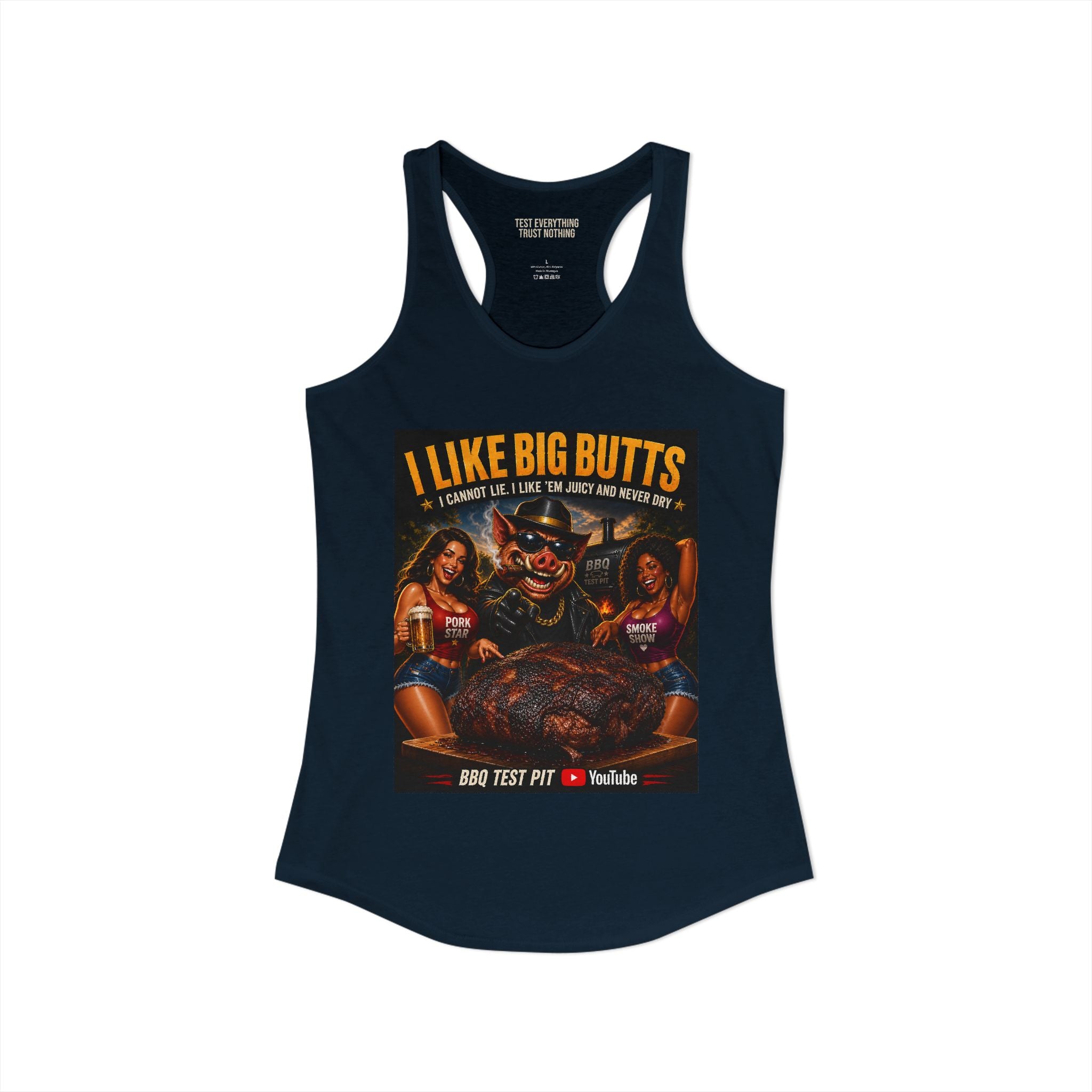 I Like Big BUTTS Women's Tank Top — Premium Racerback | BBQ Test Pit