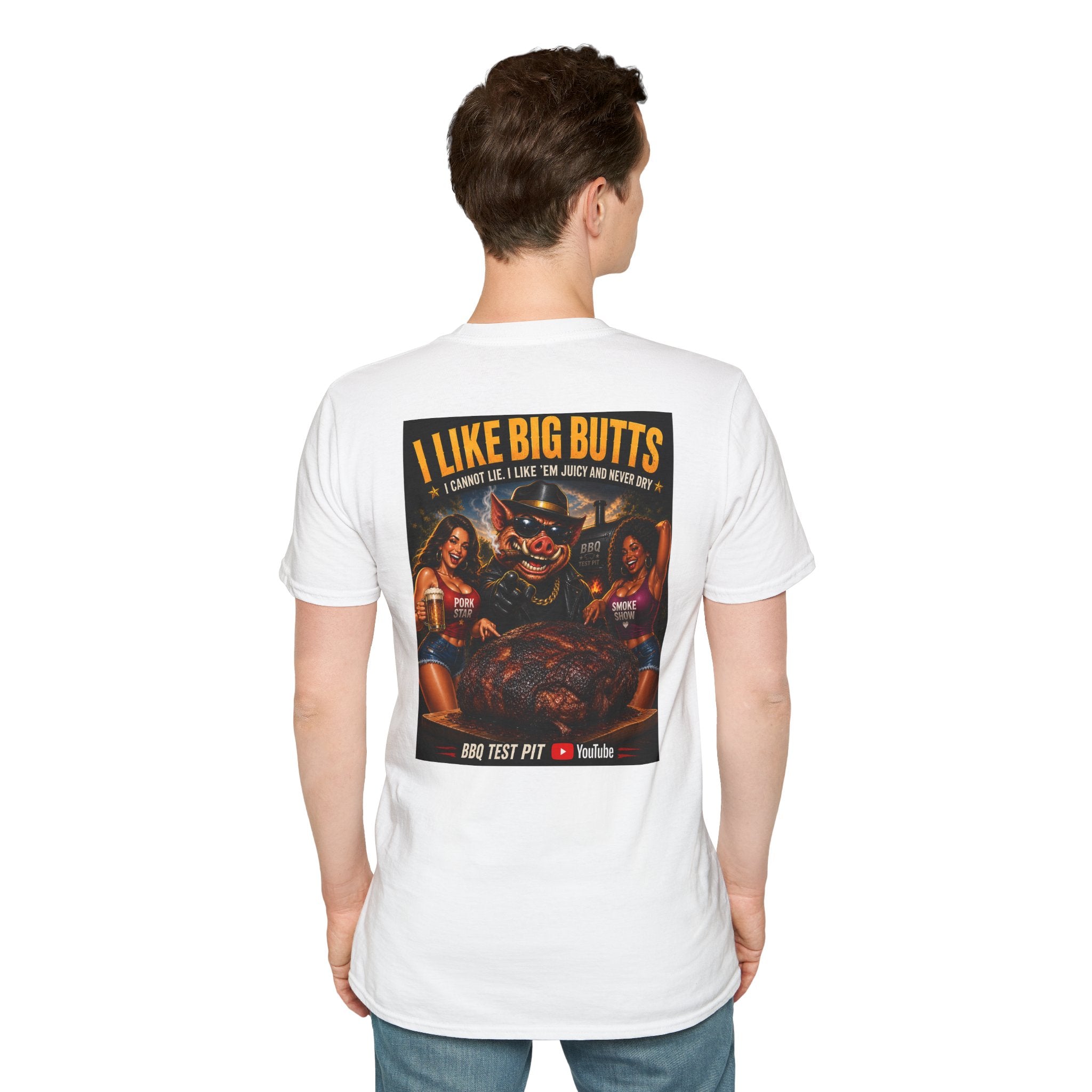 I Like Big Butts T-Shirt — Premium Softstyle BBQ Tee | BBQ Test Pit