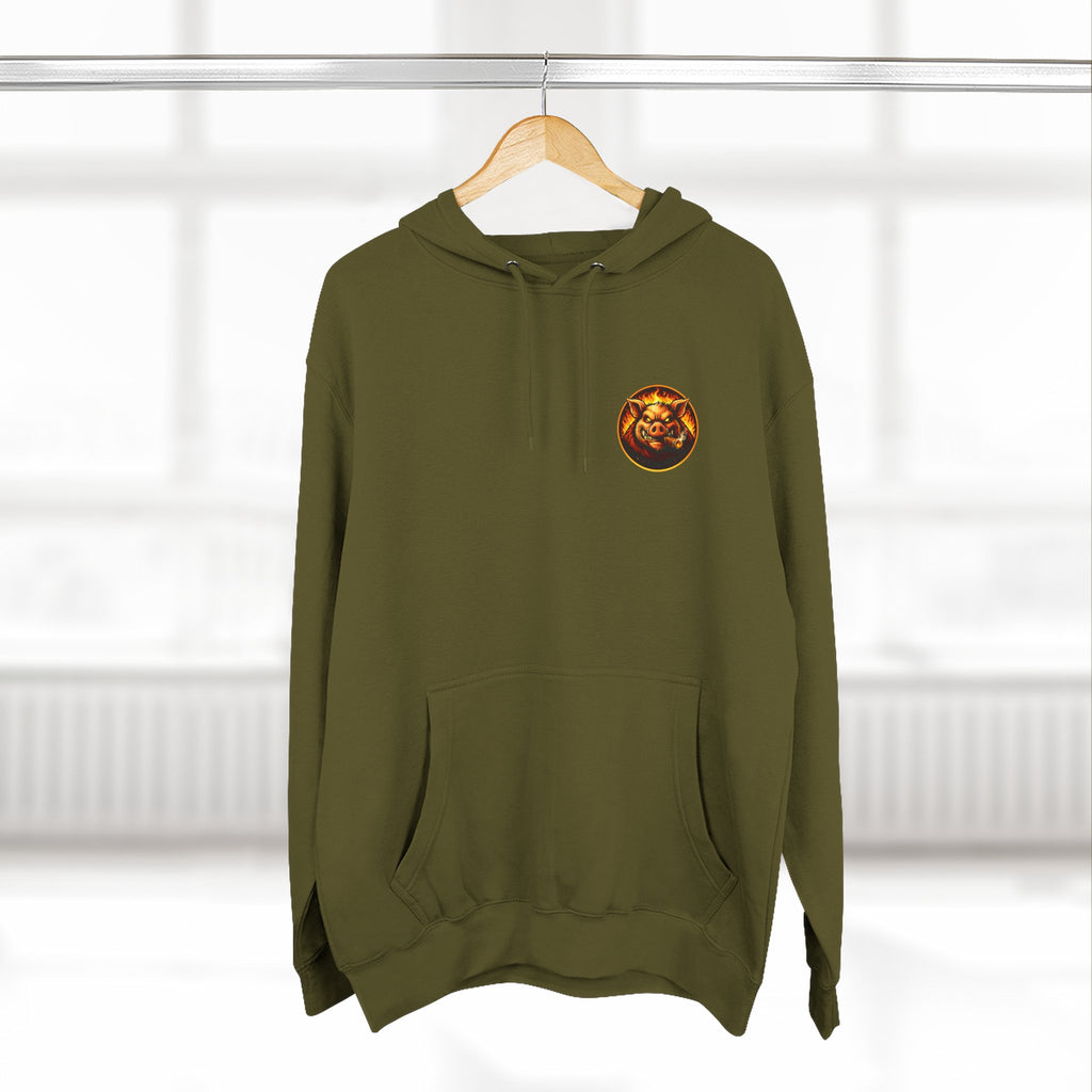 Whatever You Made… Stop Calling It BBQ. – BBQ Test Pit Funny BBQ Fleece Hoodie