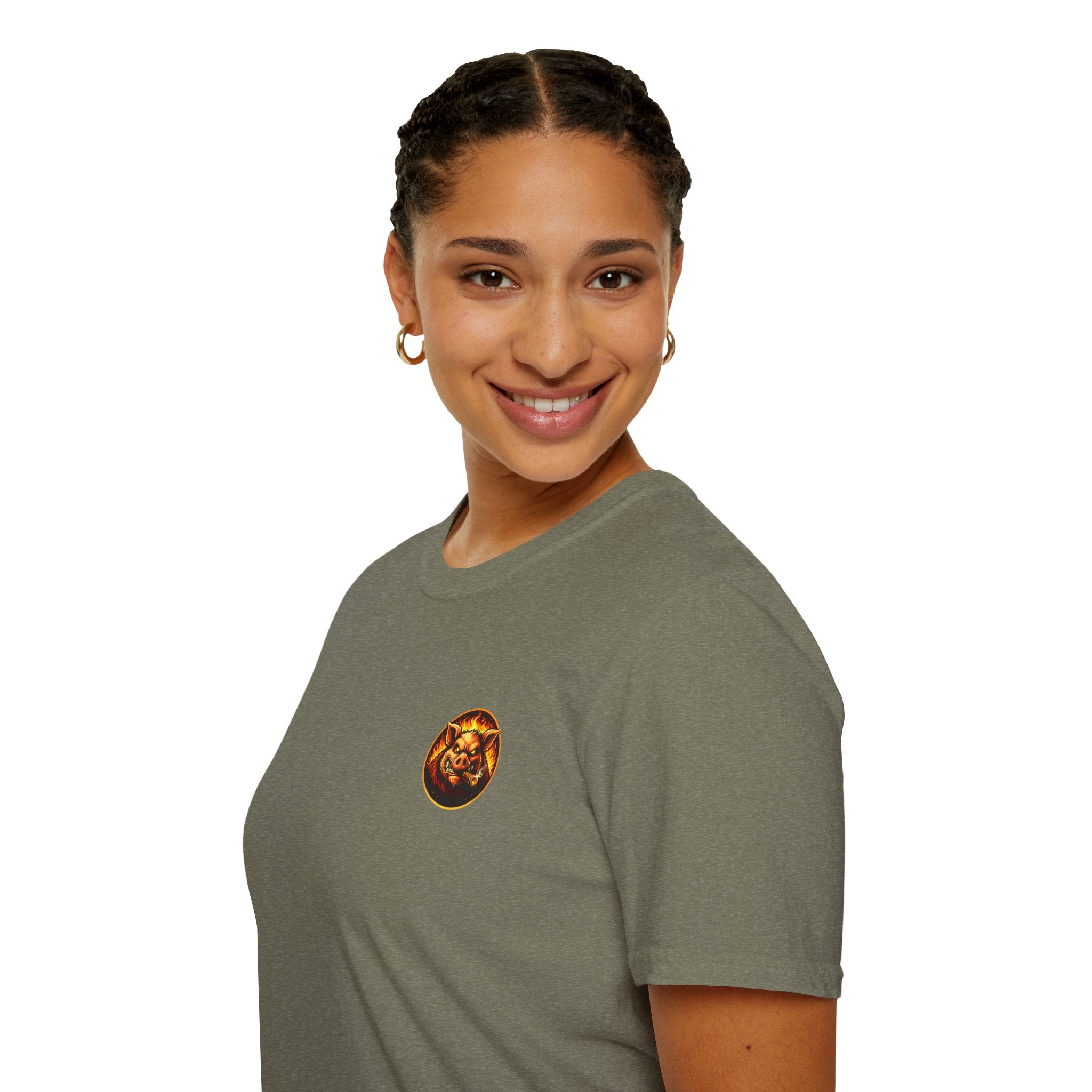 BBQ Test Pit Official Logo T-Shirt — Premium Softstyle Uniform | Batch 001