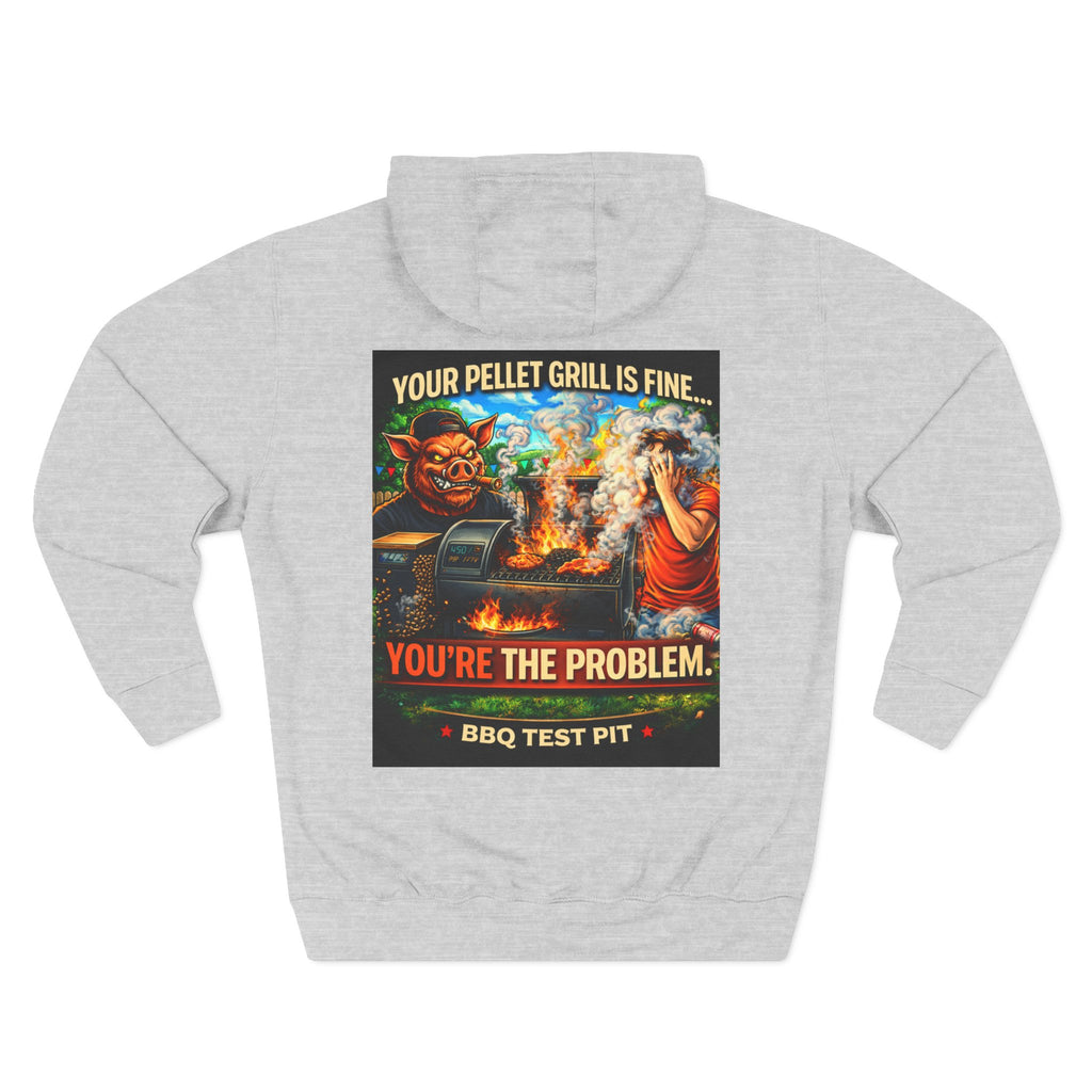 Your Pellet Grill Is Fine Hoodie — Premium Heavyweight Sarcasm | BBQ Test Pit