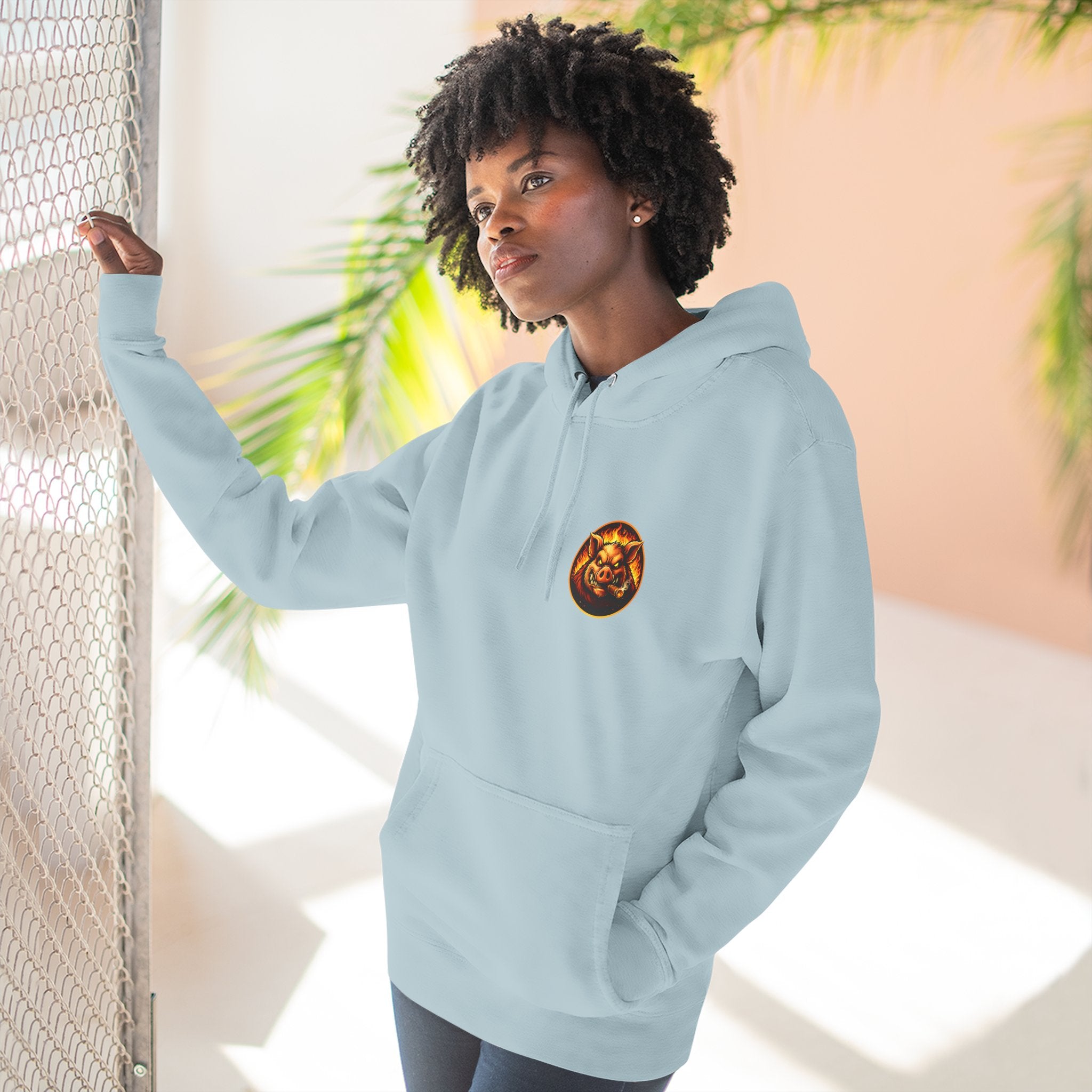 "Wrap When It's Ready" BBQ Hoodie — BBQ Test Pit Pitmaster Fleece Pullover