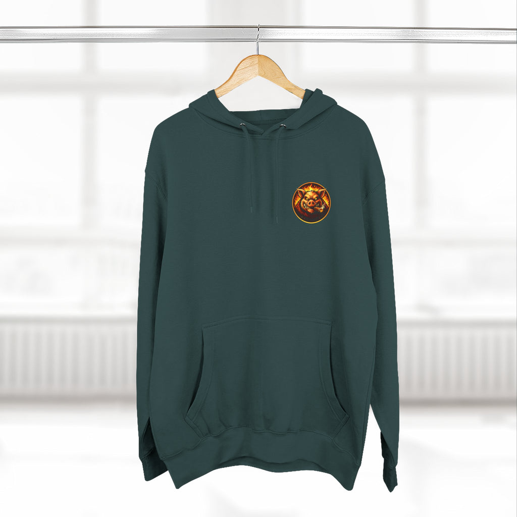 Whatever You Made… Stop Calling It BBQ. – BBQ Test Pit Funny BBQ Fleece Hoodie
