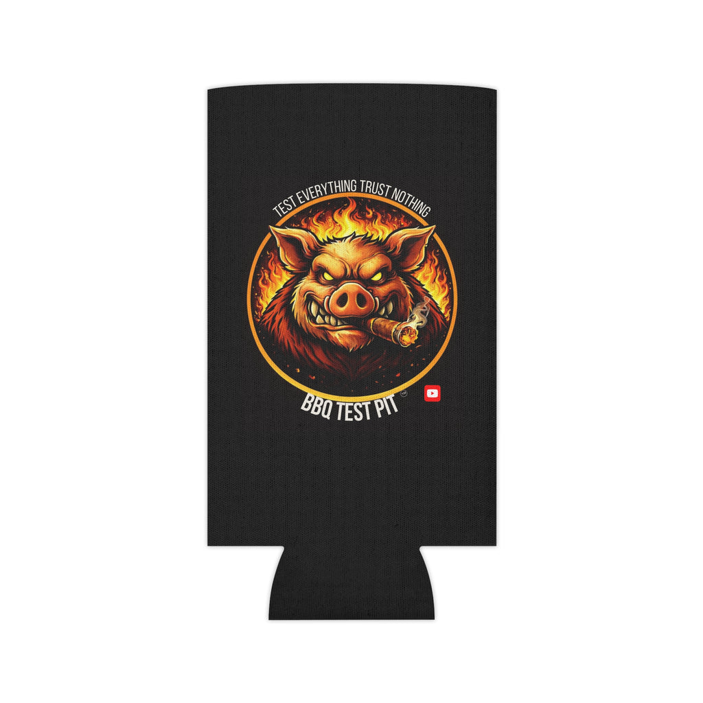 BBQ Test Pit Can Cooler — Insulated Beer Sleeves | Regular & Slim Can Options