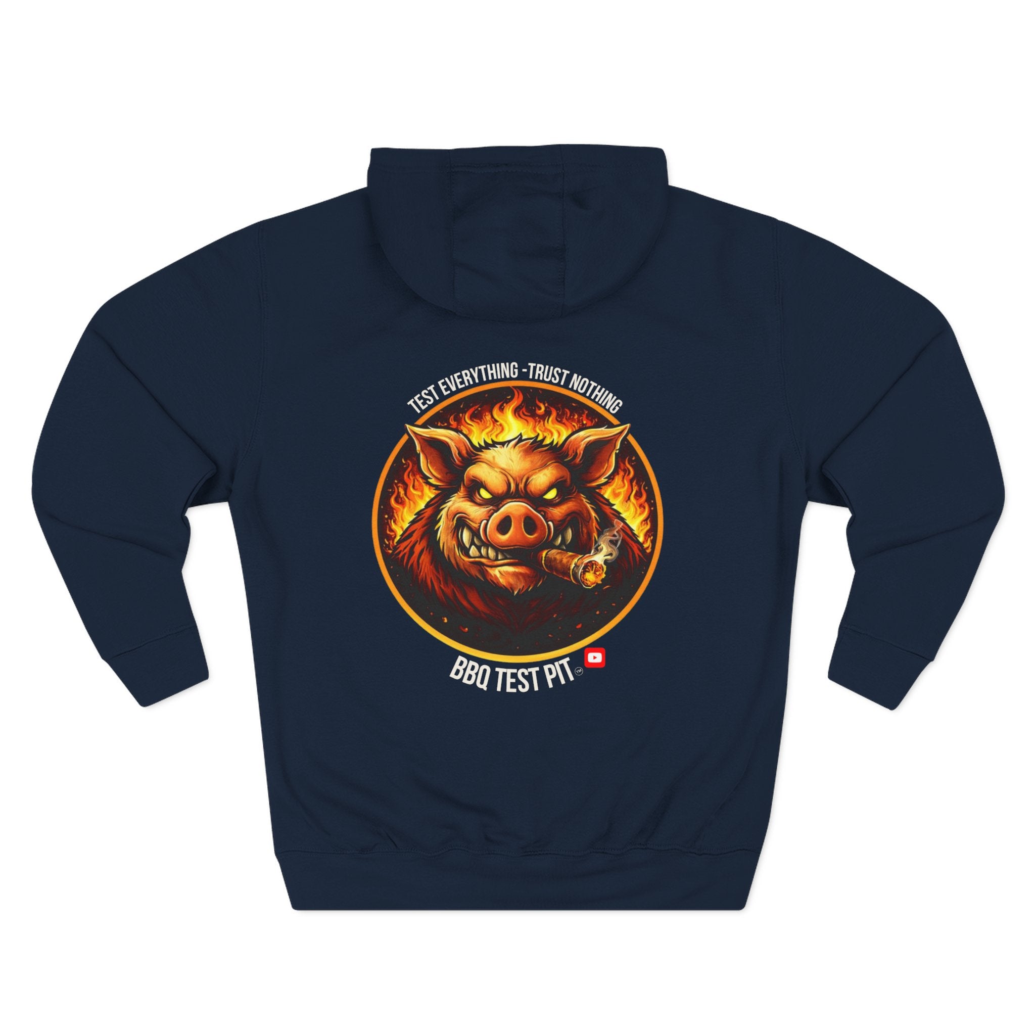 BBQ Test Pit Official Logo Hoodie — Premium Heavyweight Uniform | Batch 001