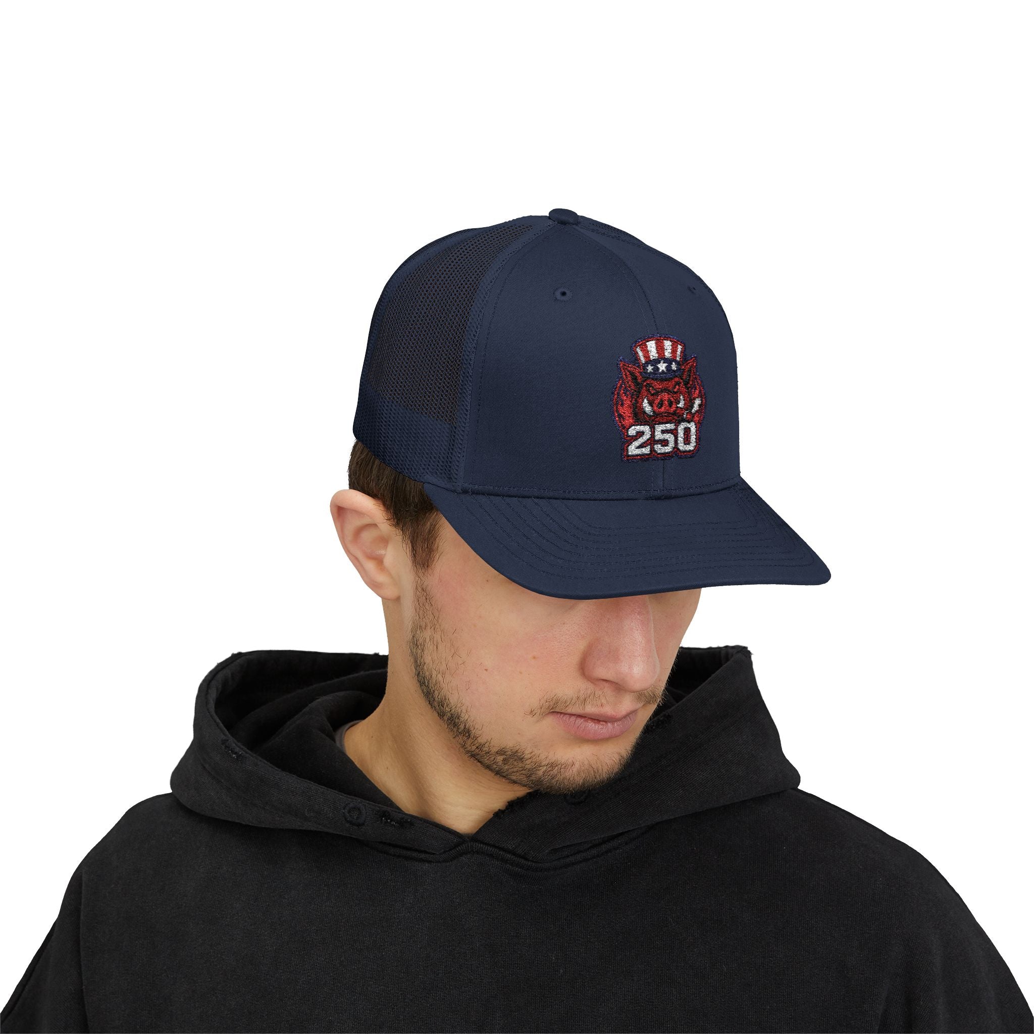 BBQ Test Pit America's 250th Birthday Trucker Hat | Limited Edition Snapback Cap