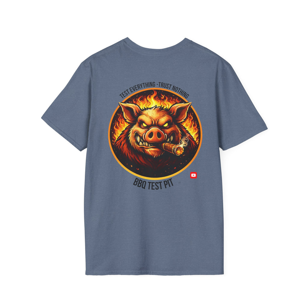 BBQ Test Pit Official Logo T-Shirt — Premium Softstyle Uniform | Batch 001