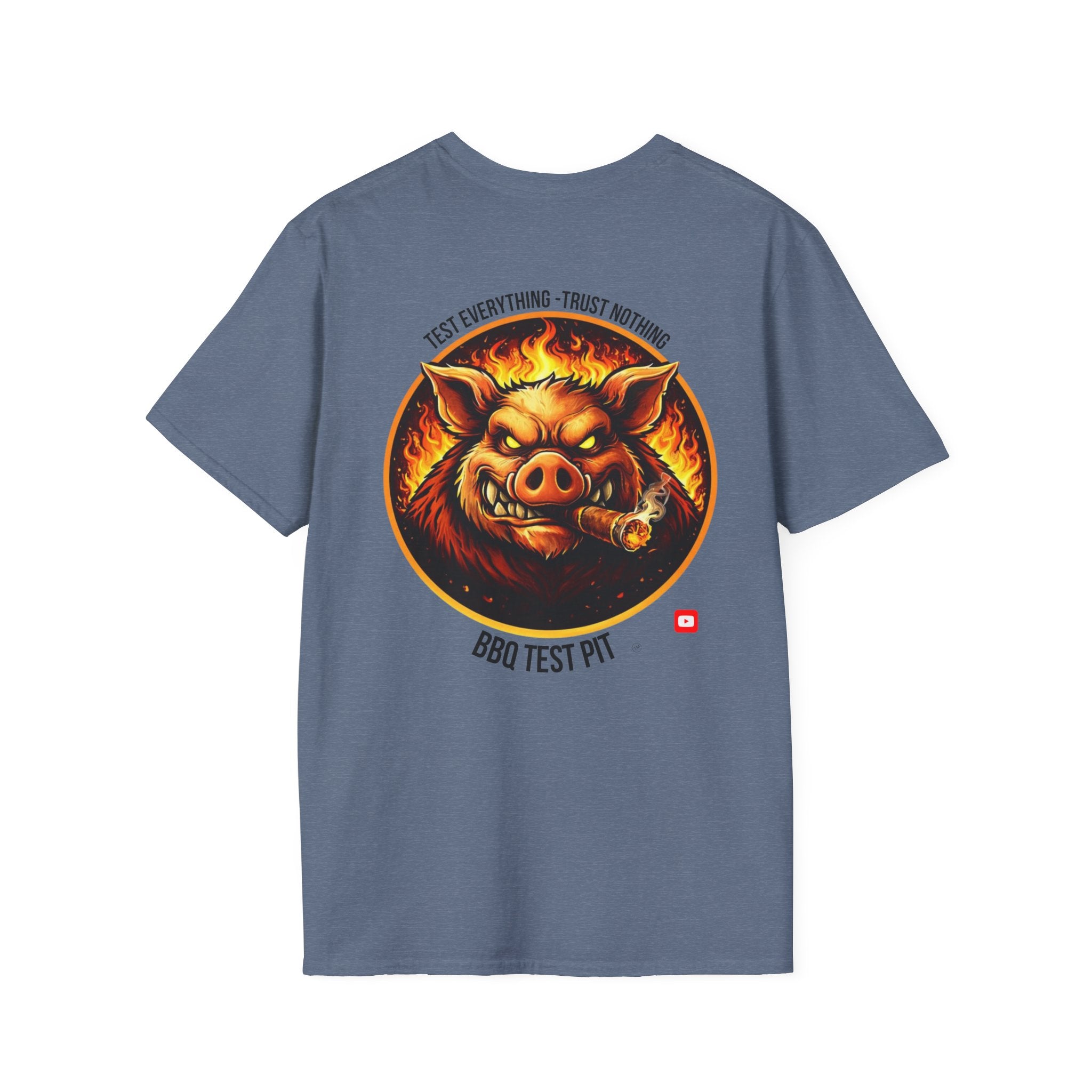 BBQ Test Pit Official Logo T-Shirt — Premium Softstyle Uniform | Batch 001