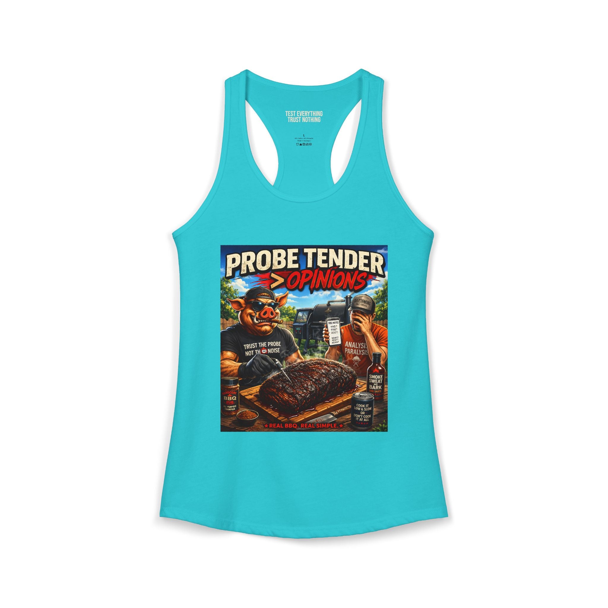 Probe Tender > Opinions Women's Tank Top — Premium Racerback | BBQ Test Pit