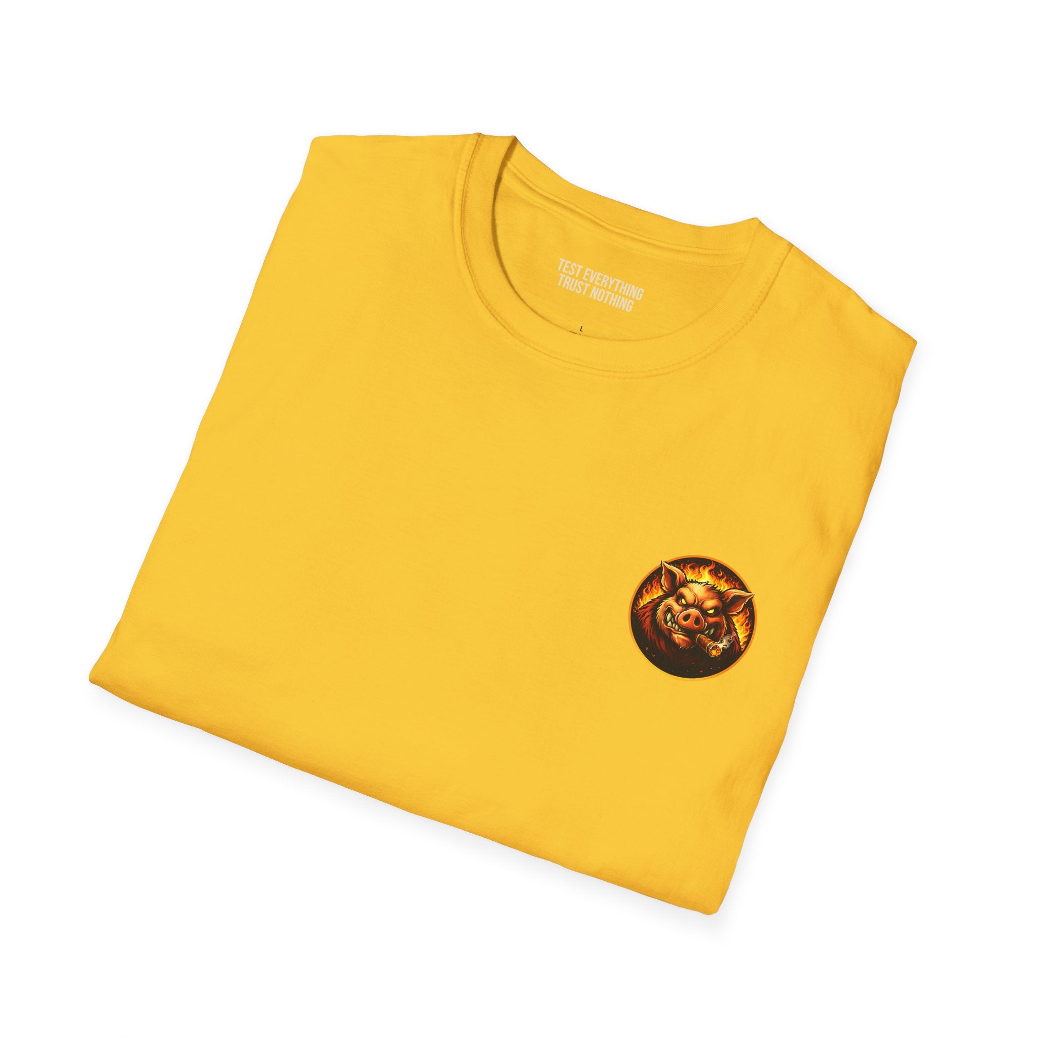 BBQ Test Pit Official Logo T-Shirt — Premium Softstyle Uniform | Batch 001