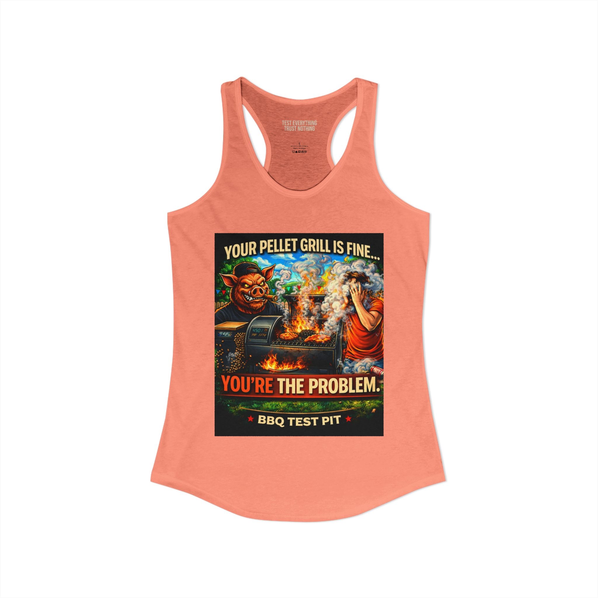 You're The Problem Women's Tank Top — Premium Racerback | BBQ Test Pit