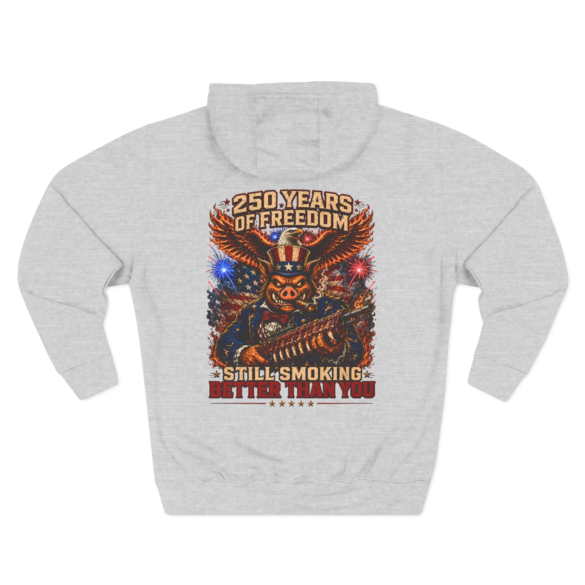 BBQ Test Pit America's 250th Birthday Hoodie | Limited Edition Patriotic Fleece