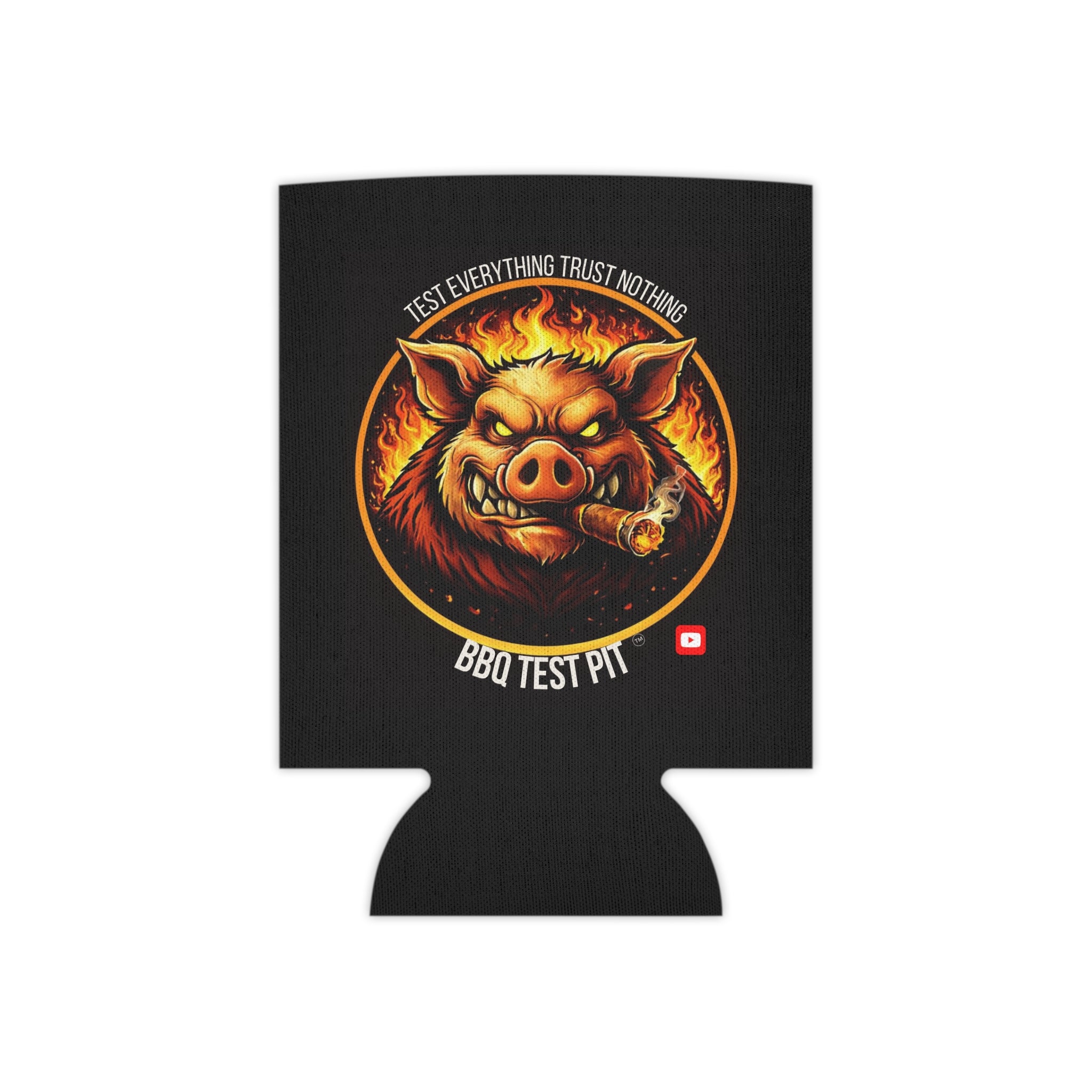 BBQ Test Pit Can Cooler — Insulated Beer Sleeves | Regular & Slim Can Options