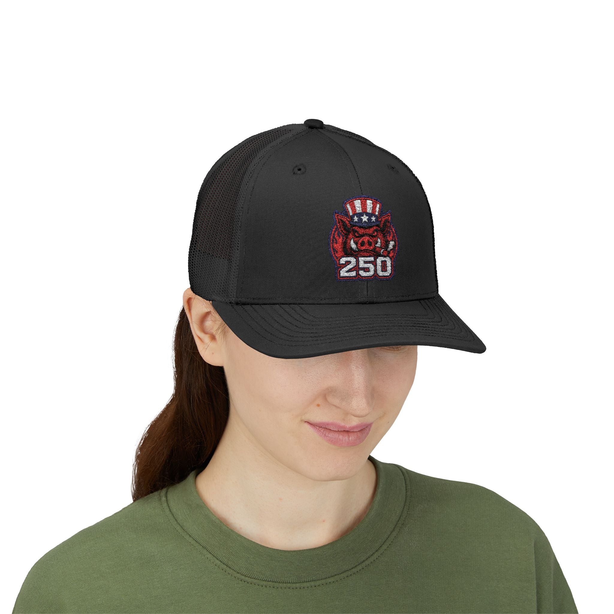 BBQ Test Pit America's 250th Birthday Trucker Hat | Limited Edition Snapback Cap