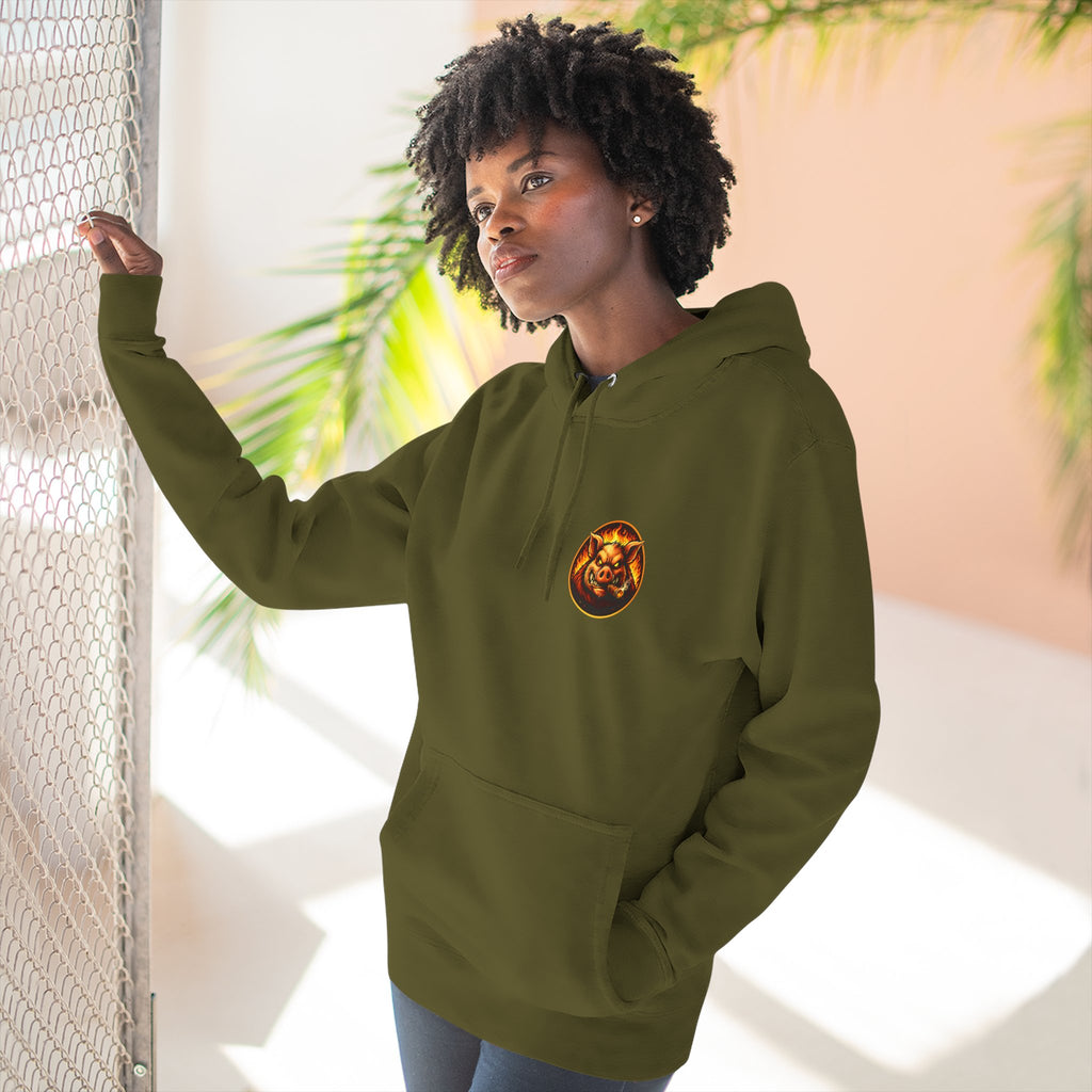 "Wrap When It's Ready" BBQ Hoodie — BBQ Test Pit Pitmaster Fleece Pullover