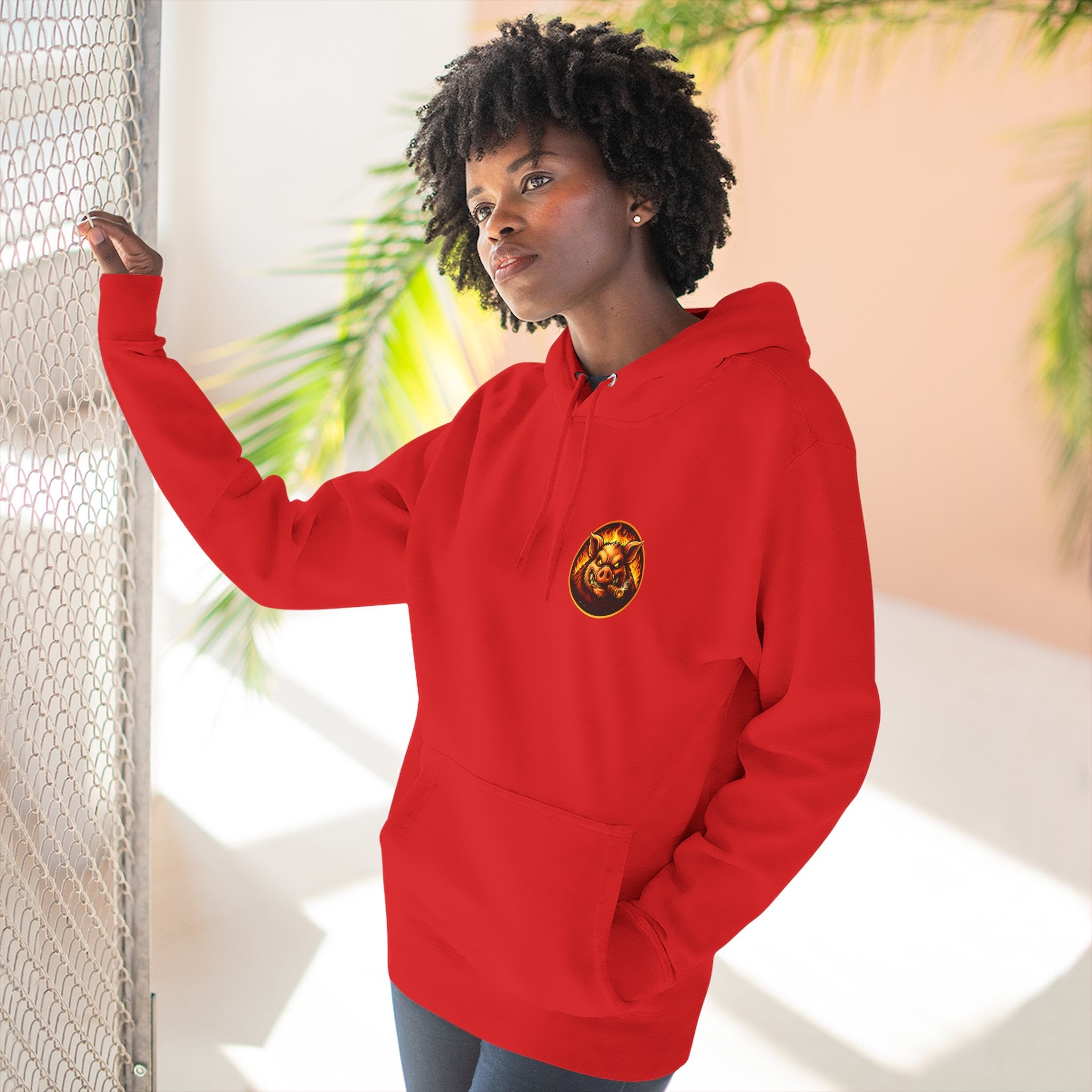 "Wrap When It's Ready" BBQ Hoodie — BBQ Test Pit Pitmaster Fleece Pullover