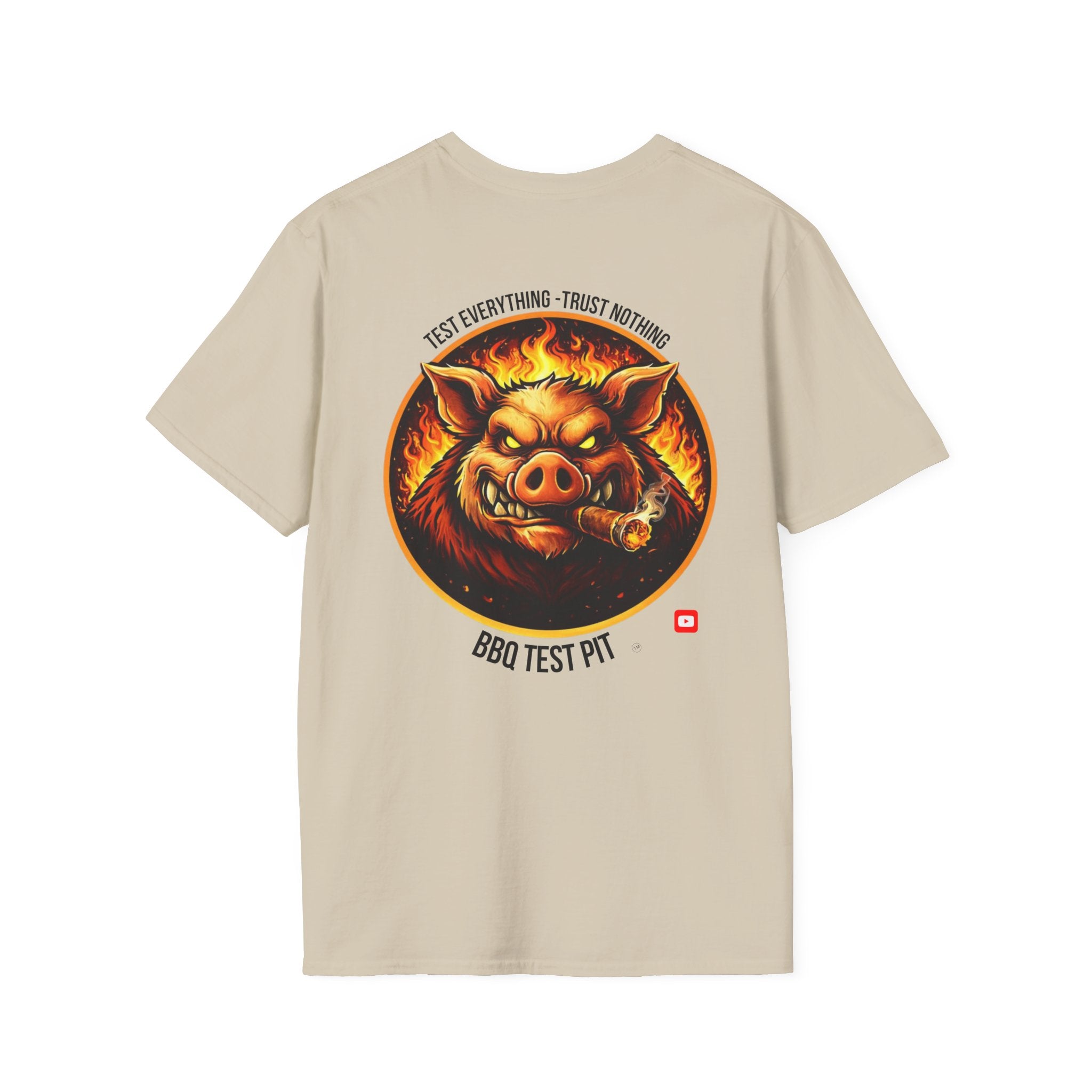 BBQ Test Pit Official Logo T-Shirt — Premium Softstyle Uniform | Batch 001