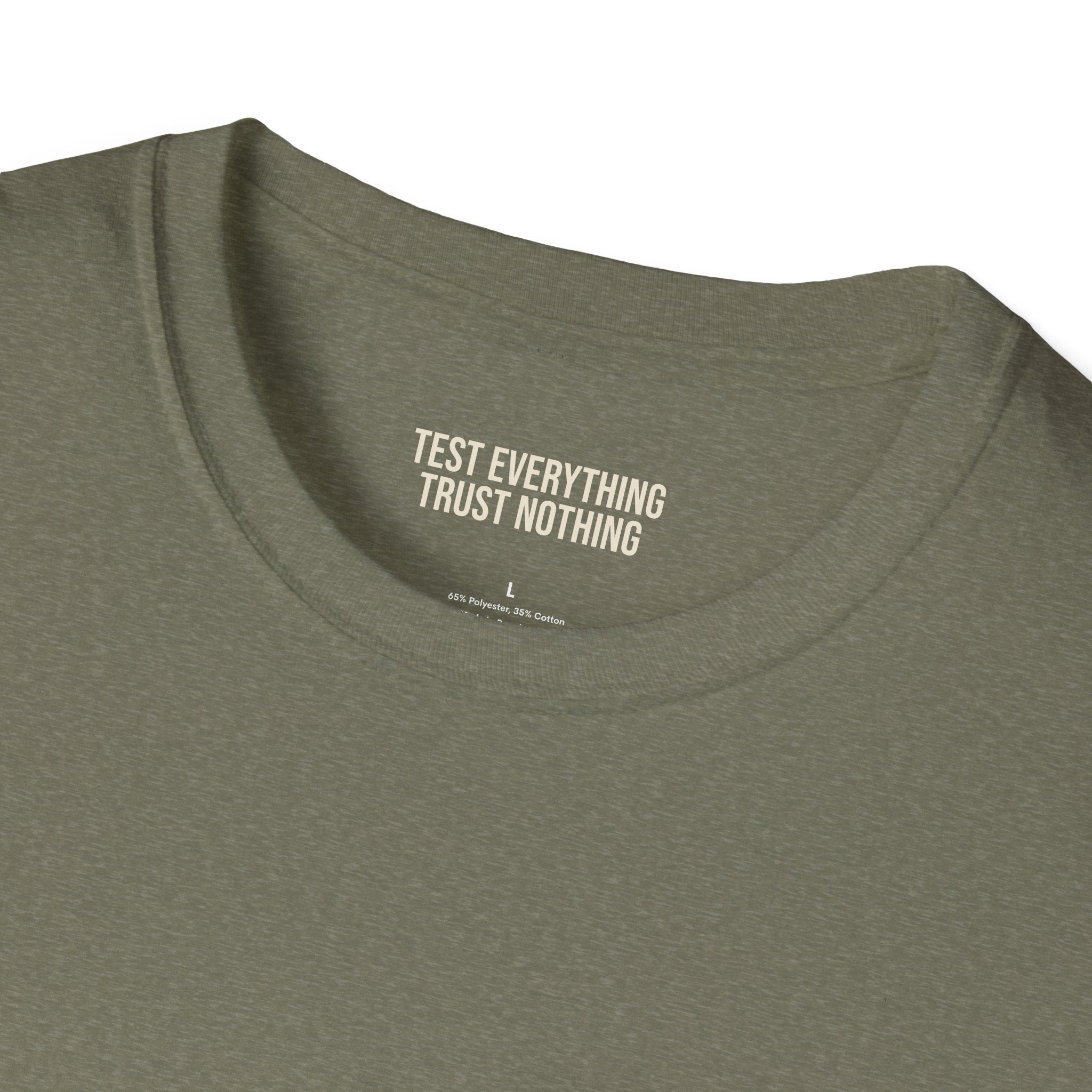 Stop Staring At My Rack T-Shirt — Premium Softstyle Rib Tee | BBQ Test Pit