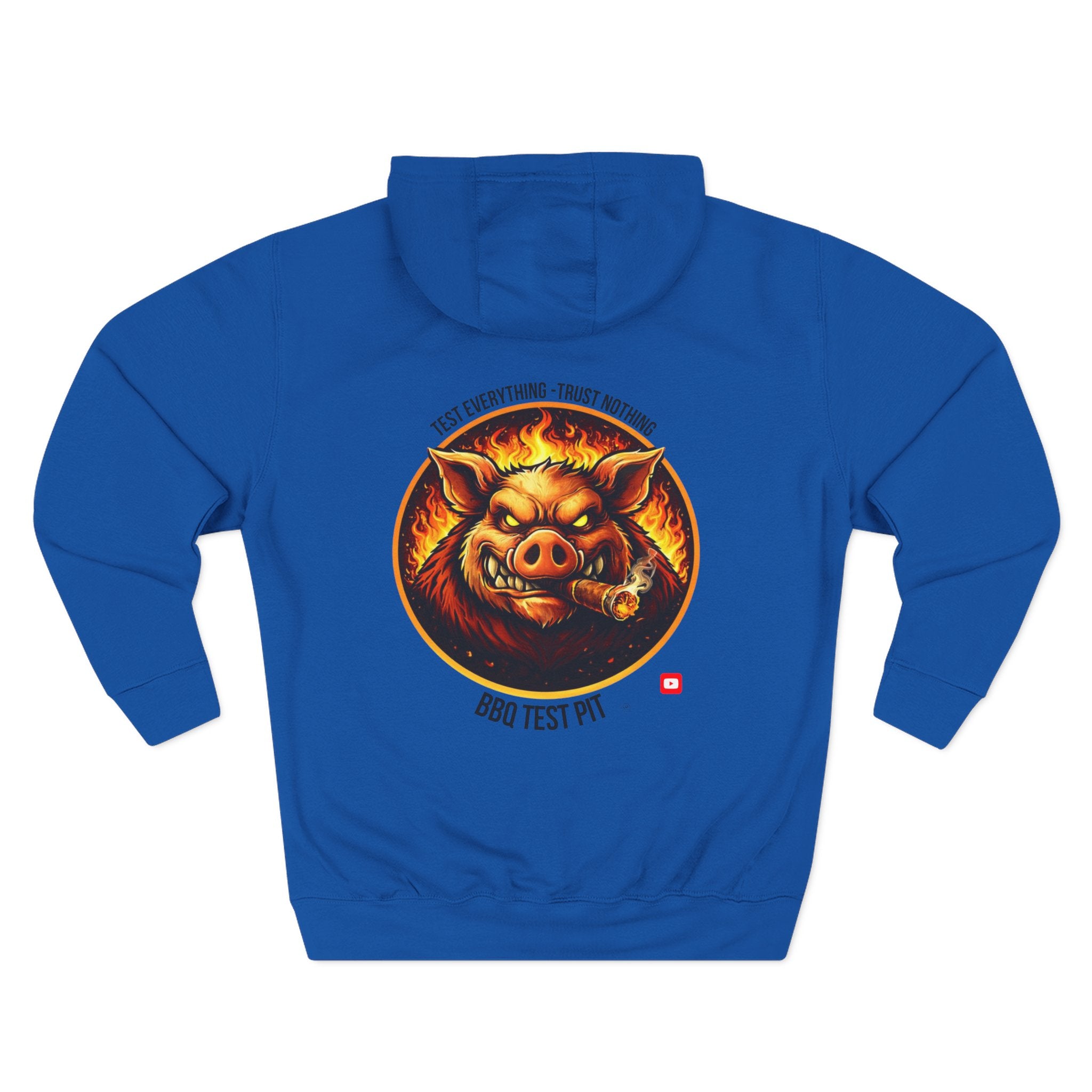 BBQ Test Pit Official Logo Hoodie — Premium Heavyweight Uniform | Batch 001
