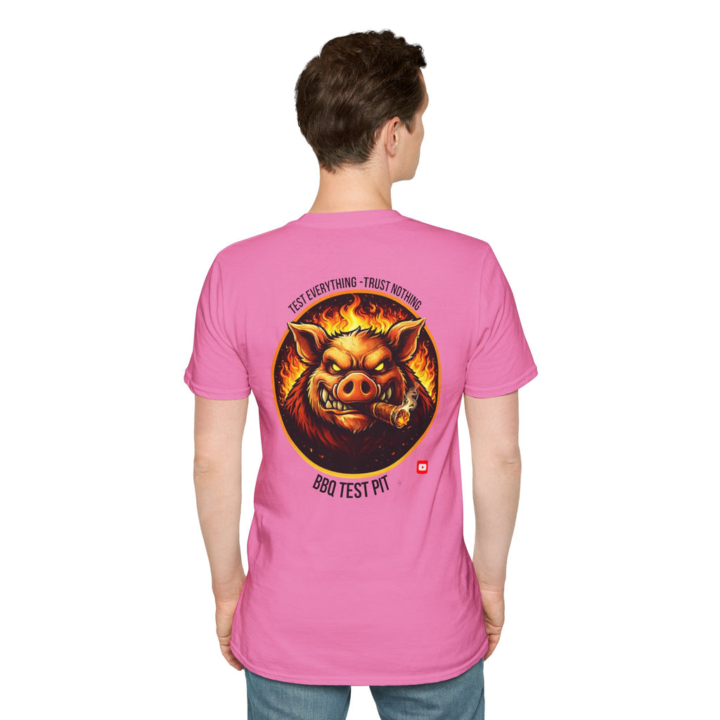 BBQ Test Pit Official Logo T-Shirt — Premium Softstyle Uniform | Batch 001
